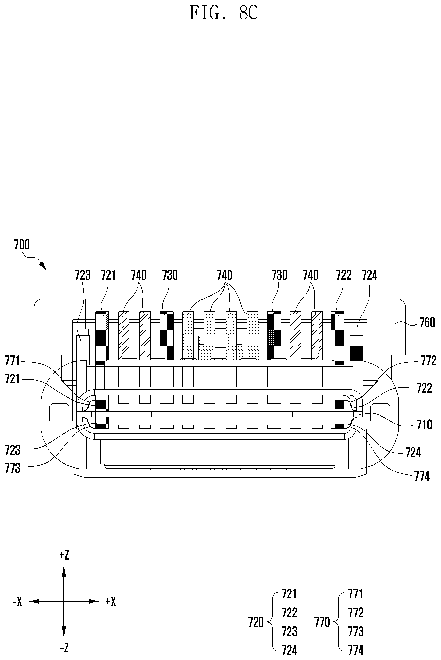 Patent US12620736 Figure 11 – Connector and electronic device including the same
