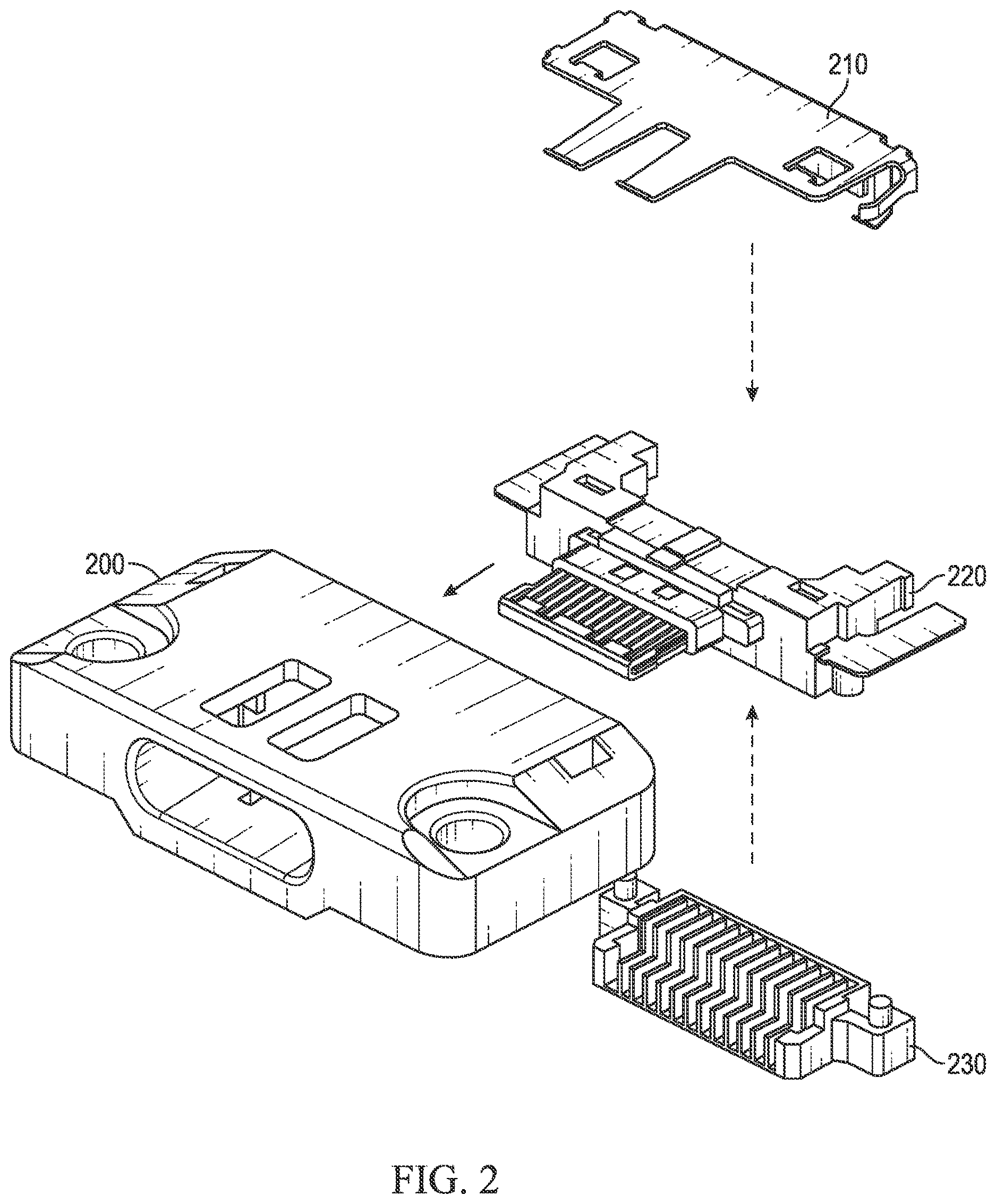 Patent US12620739 Figure 2 – Highly repairable, non-soldered USB connector