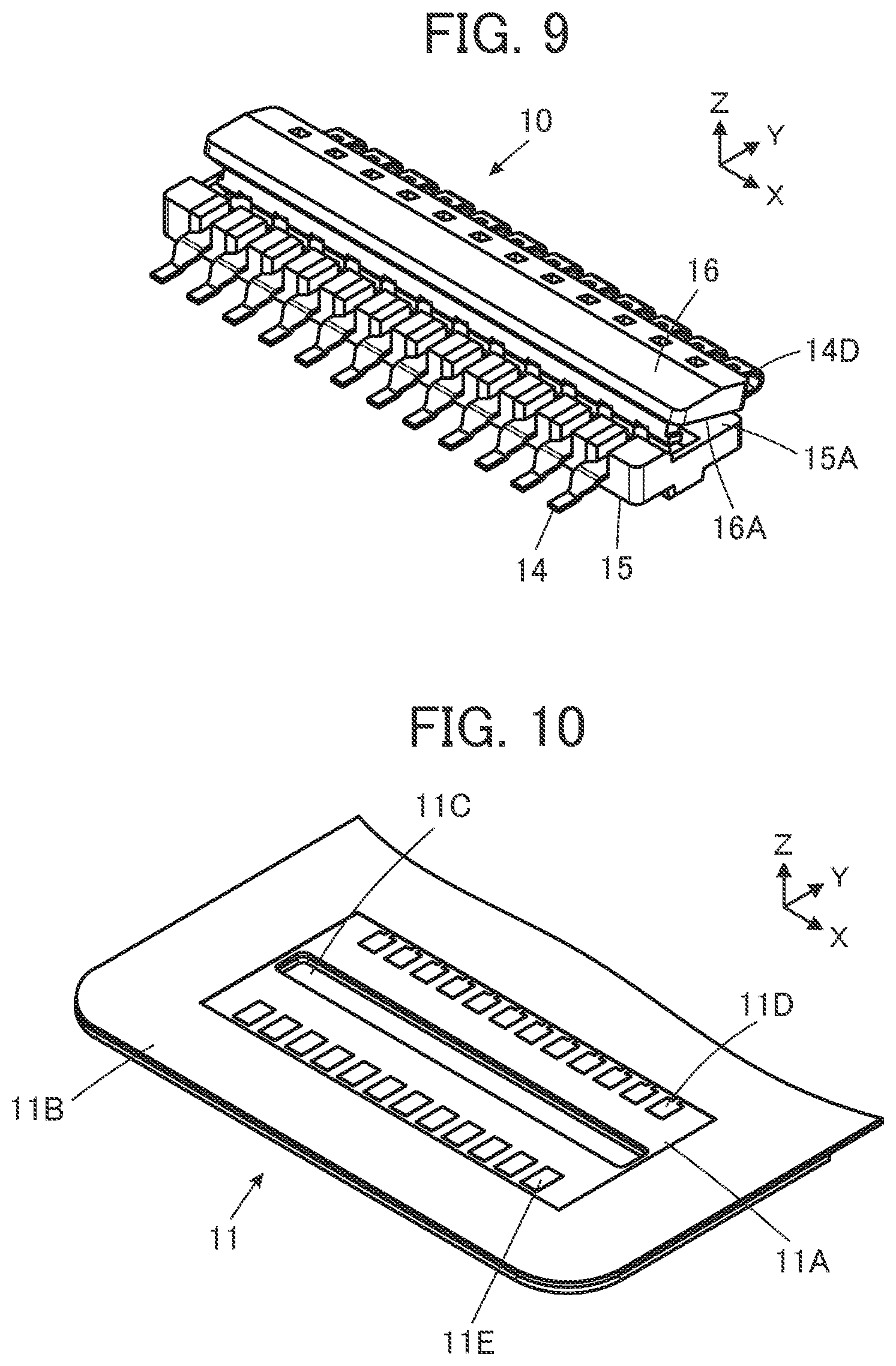 Patent US12620740 Figure 4 – Connector connecting an electric wire to a substrate
