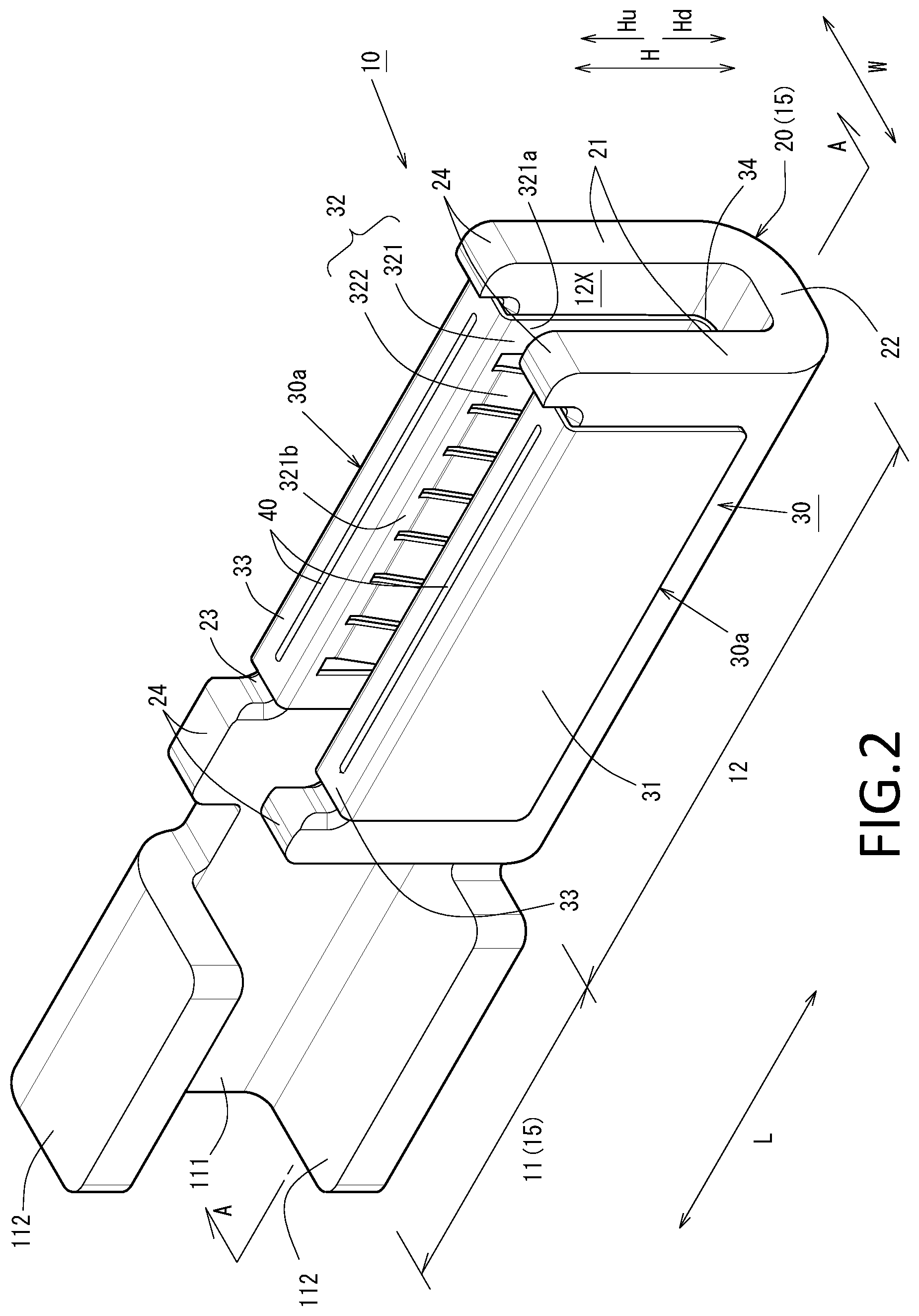 Patent US12620741 Figure 2 – Female terminal, connector, busbar, terminal-equipped electric wire, connector-equipped electric wire, and wire harness