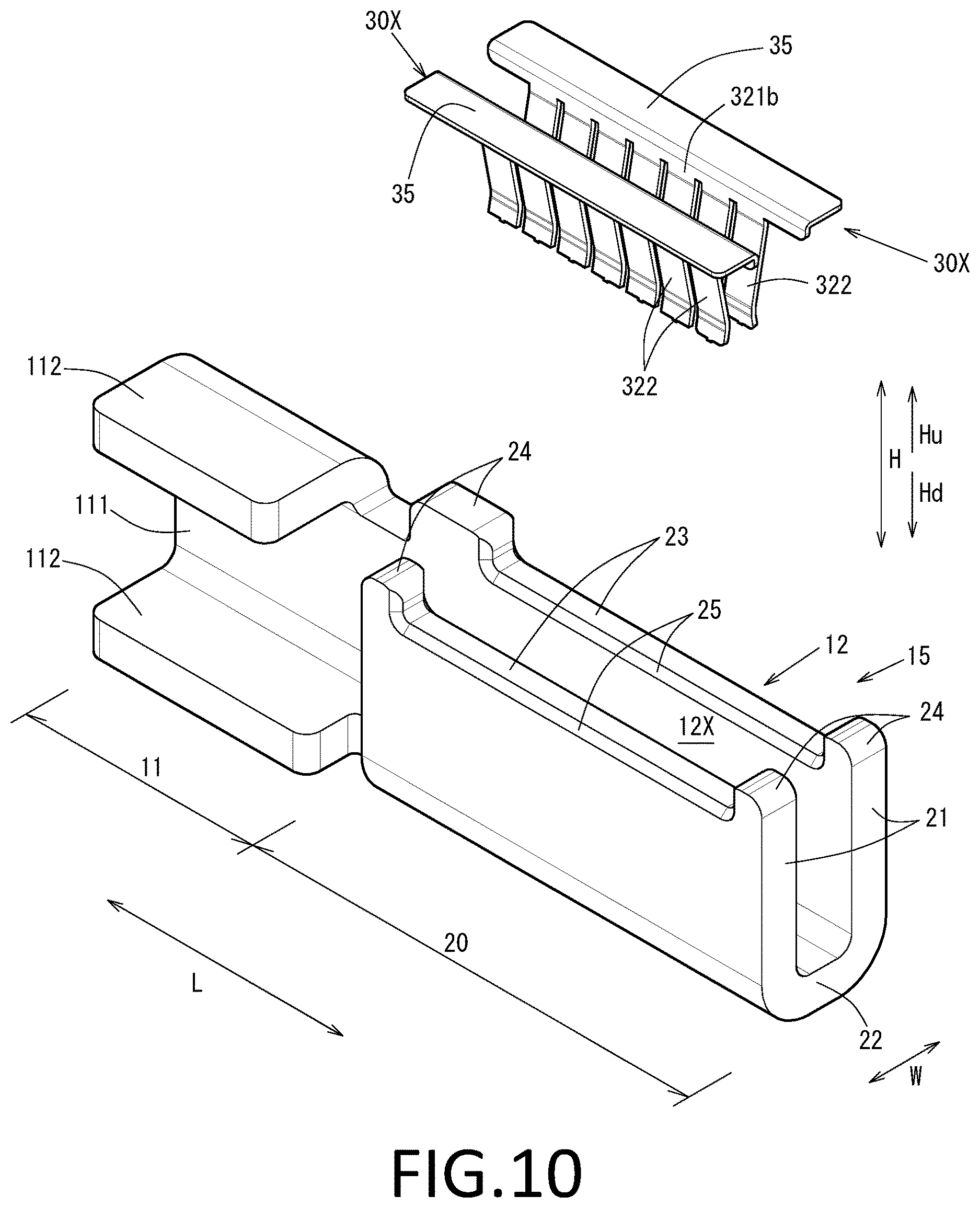 Patent US12620741 Figure 10 – Female terminal, connector, busbar, terminal-equipped electric wire, connector-equipped electric wire, and wire harness
