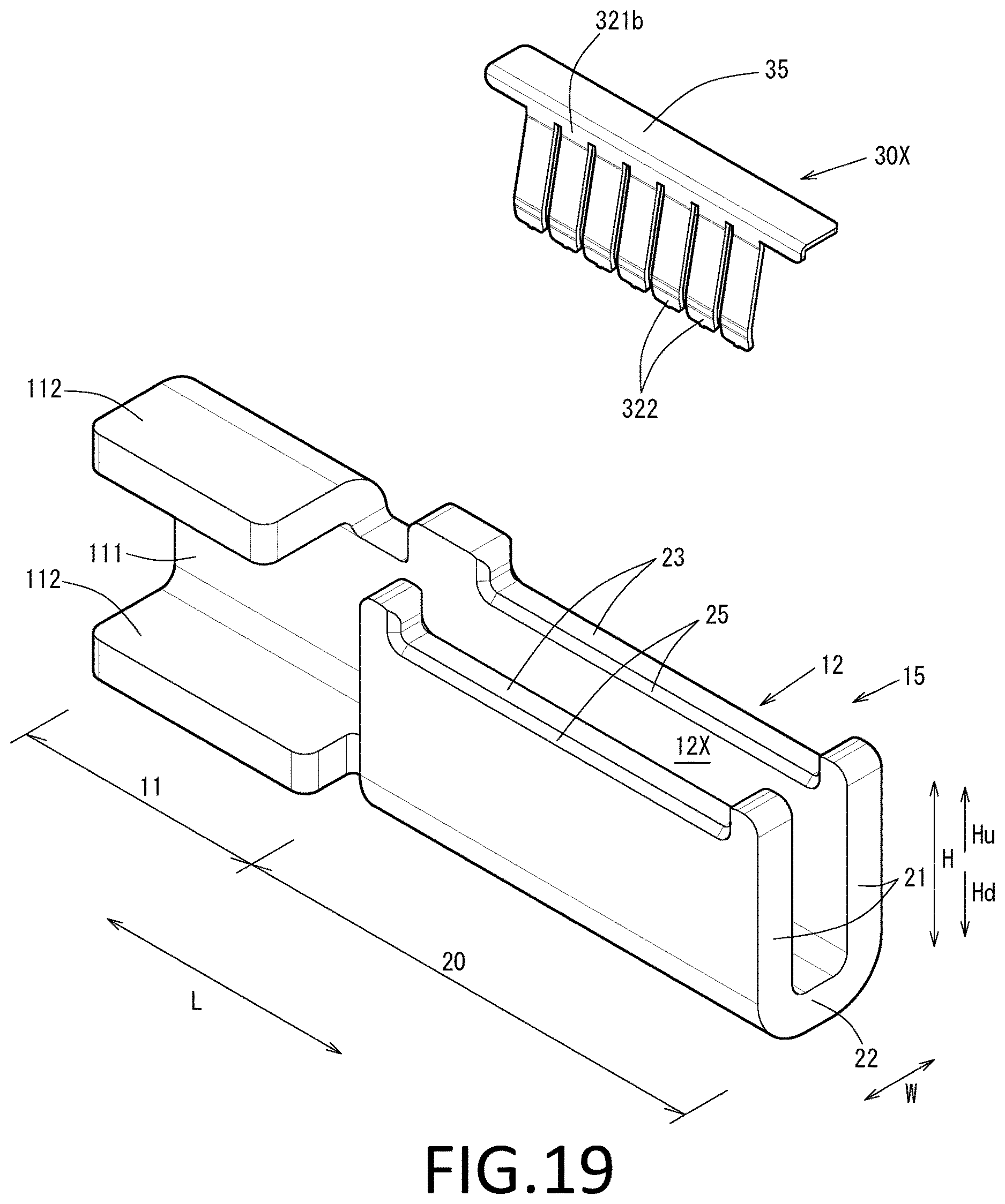 Patent US12620741 Figure 19 – Female terminal, connector, busbar, terminal-equipped electric wire, connector-equipped electric wire, and wire harness