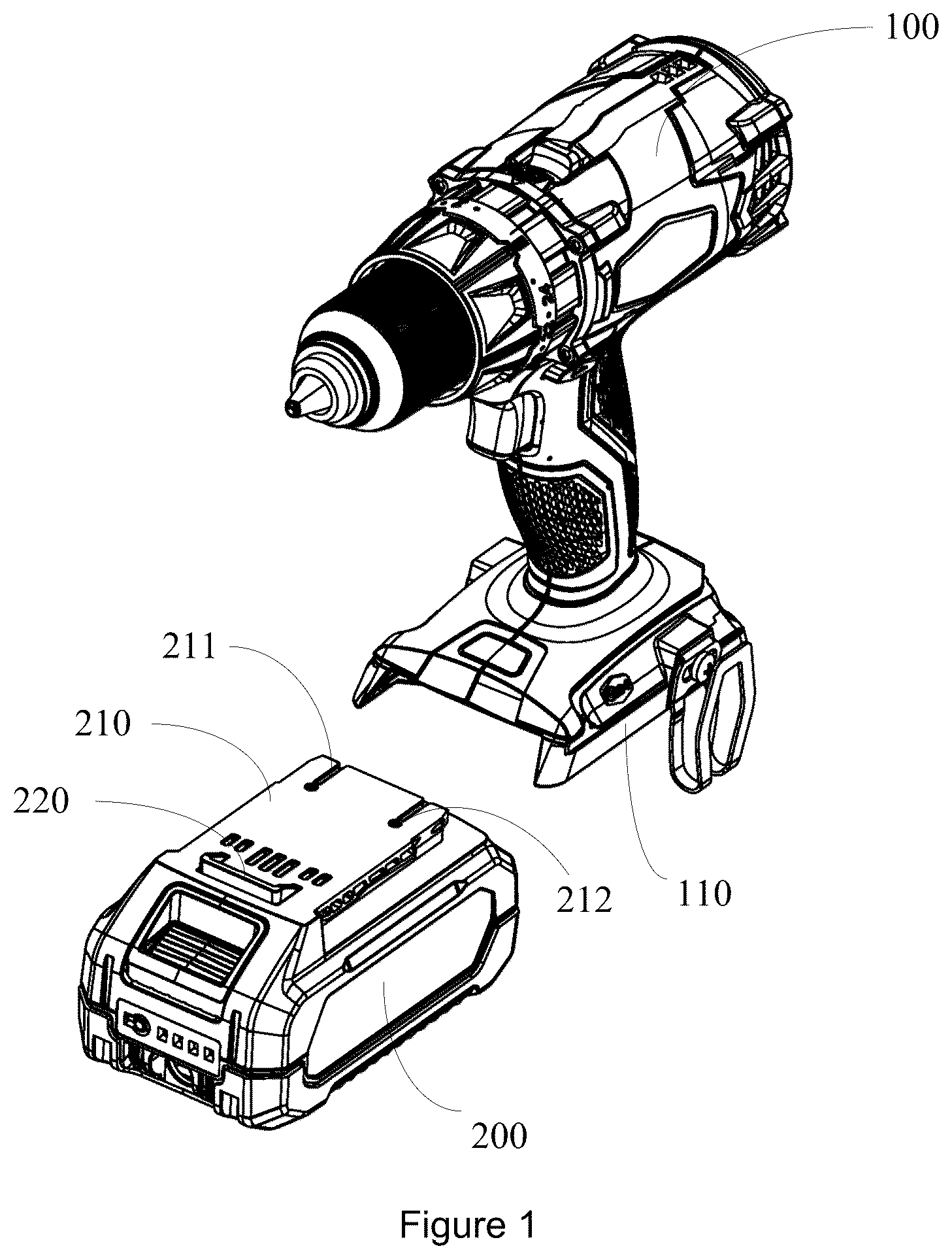 Patent US12620742 — Female terminal, socket, battery pack, power tool and power tool system — Figure 1