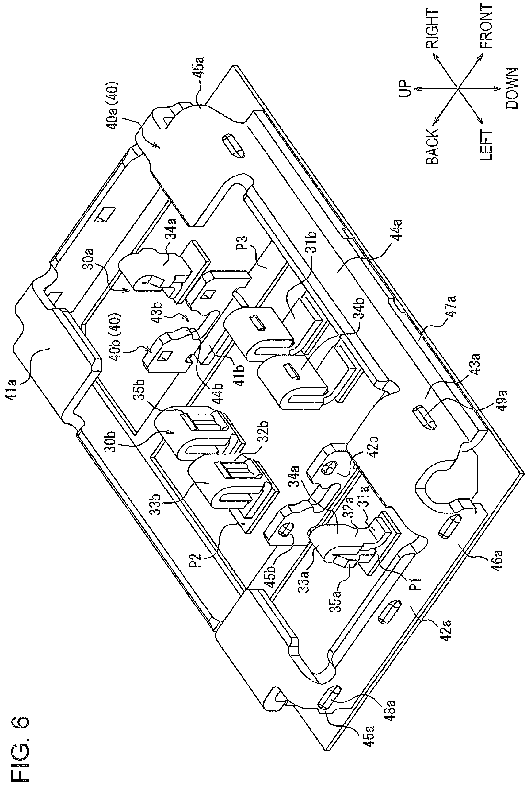 Patent US12620747 Figure 6 – Connector, connector module, and electronic apparatus