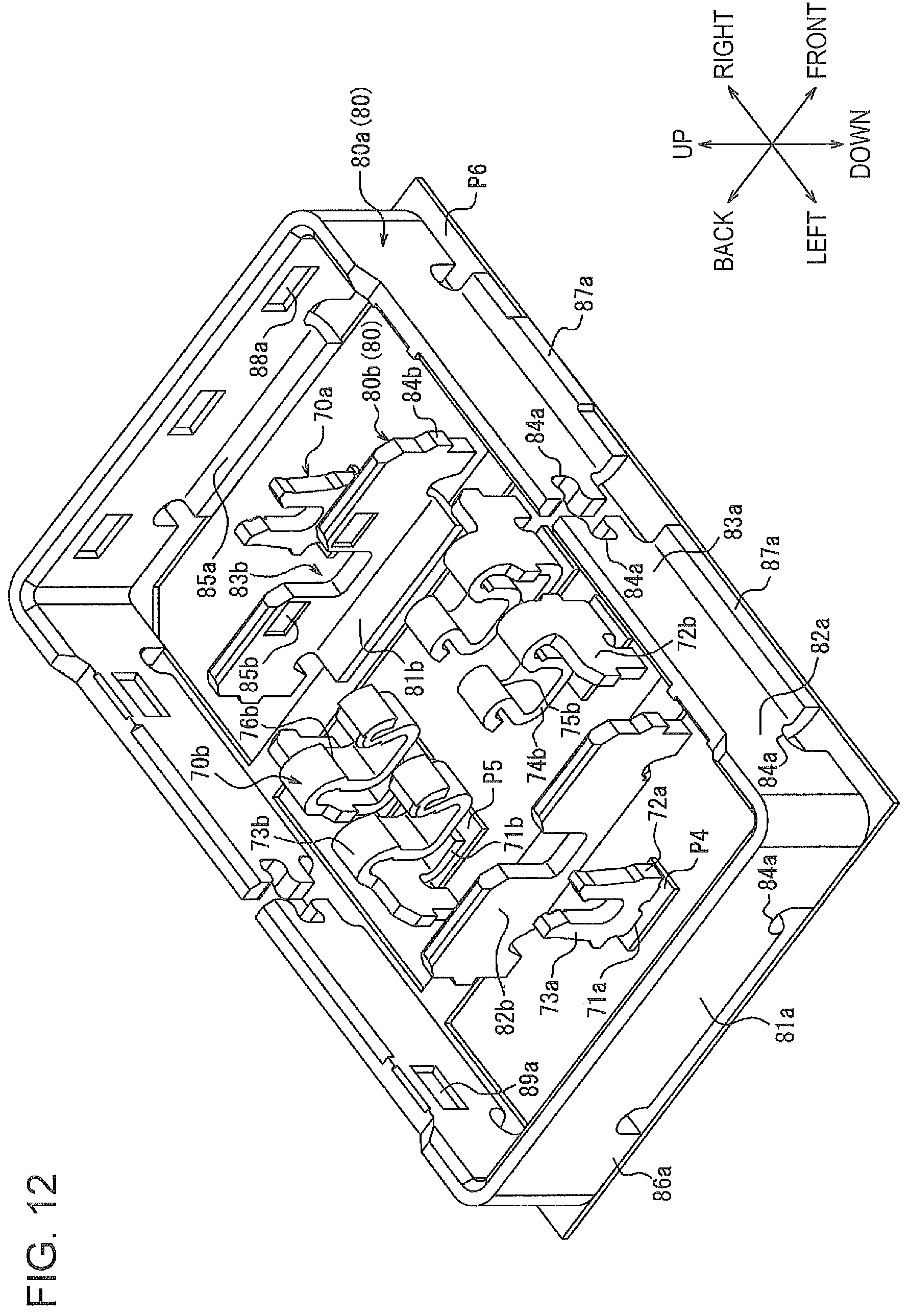 Patent US12620747 Figure 12 – Connector, connector module, and electronic apparatus
