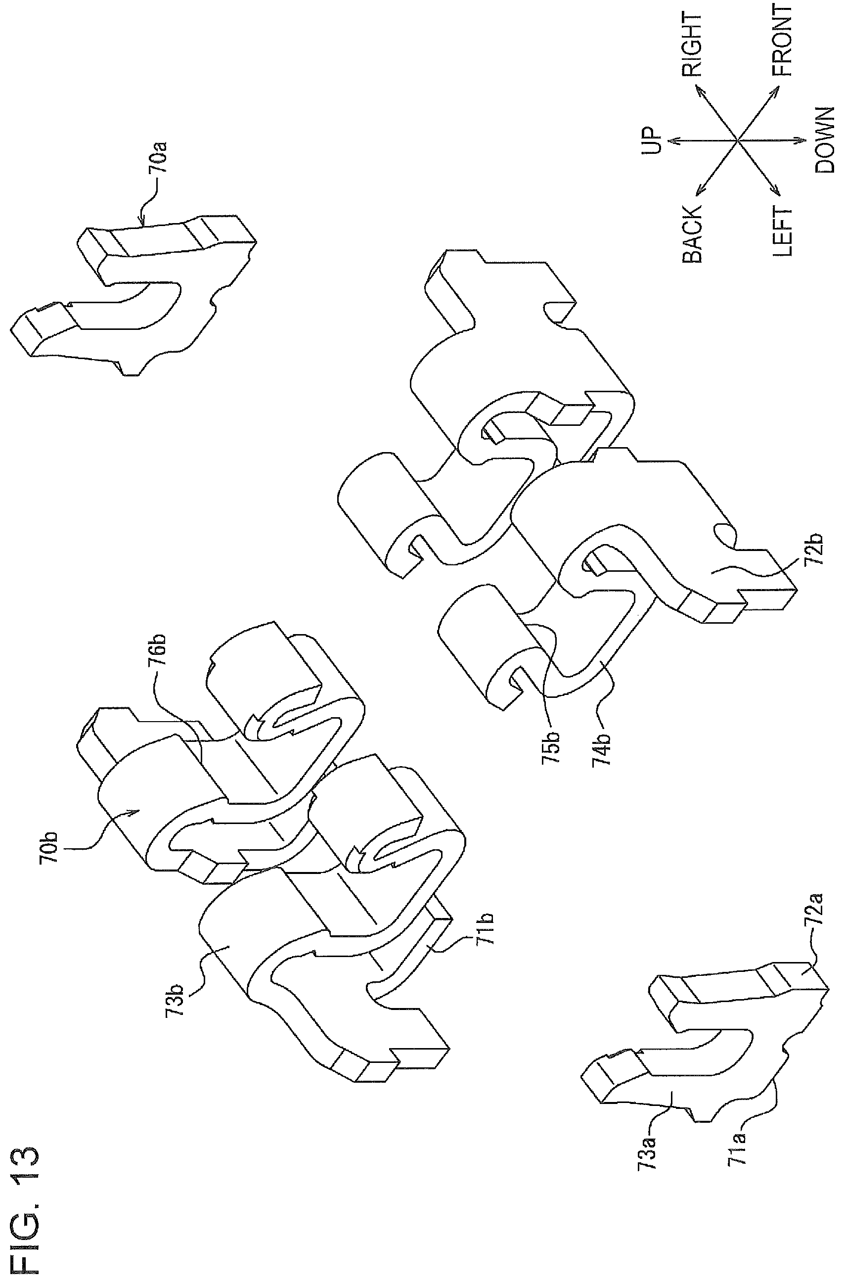 Patent US12620747 Figure 13 – Connector, connector module, and electronic apparatus