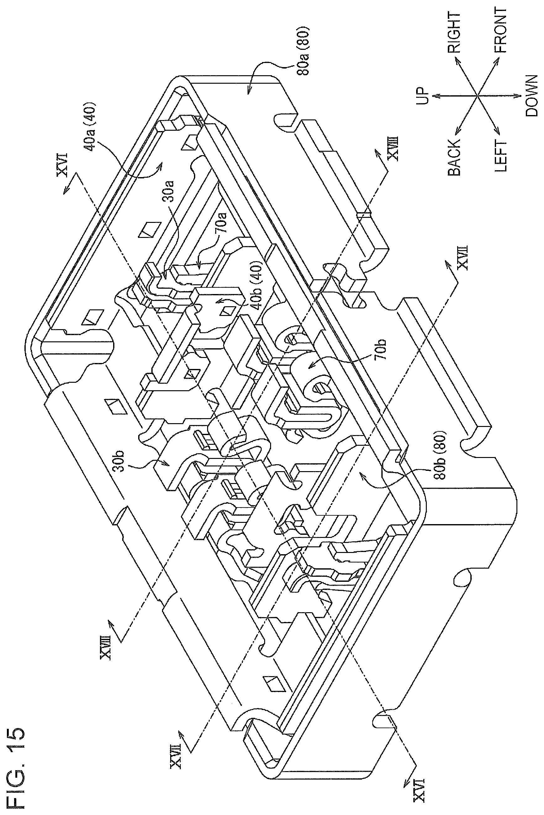 Patent US12620747 Figure 15 – Connector, connector module, and electronic apparatus
