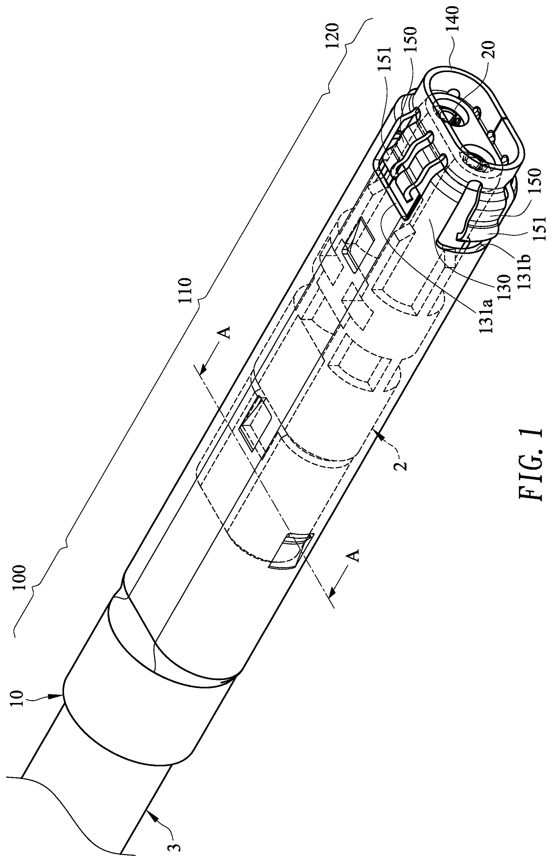 Patent US12620749 Figure 1 – Cable connector and metal housing thereof
