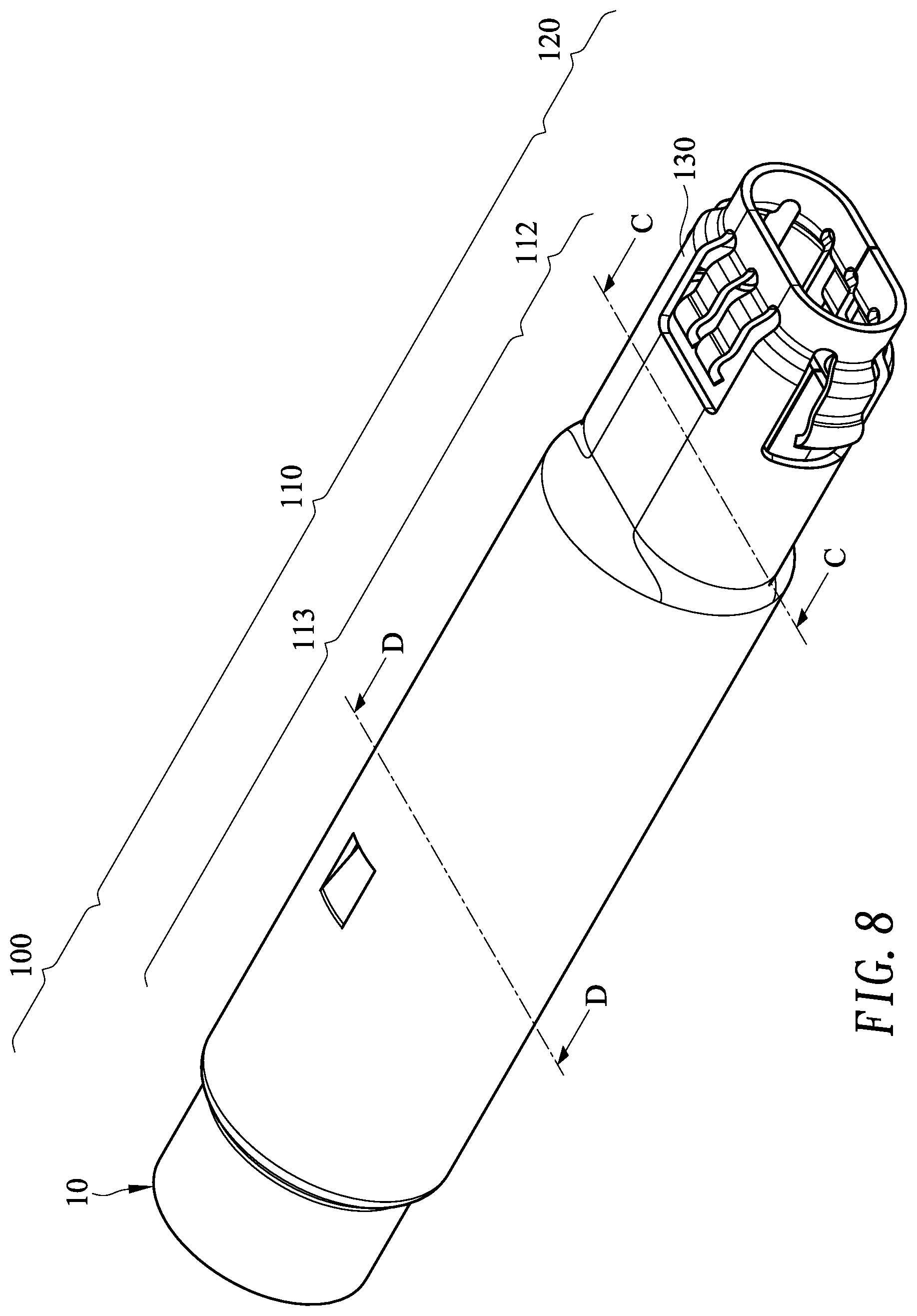Patent US12620749 Figure 8 – Cable connector and metal housing thereof