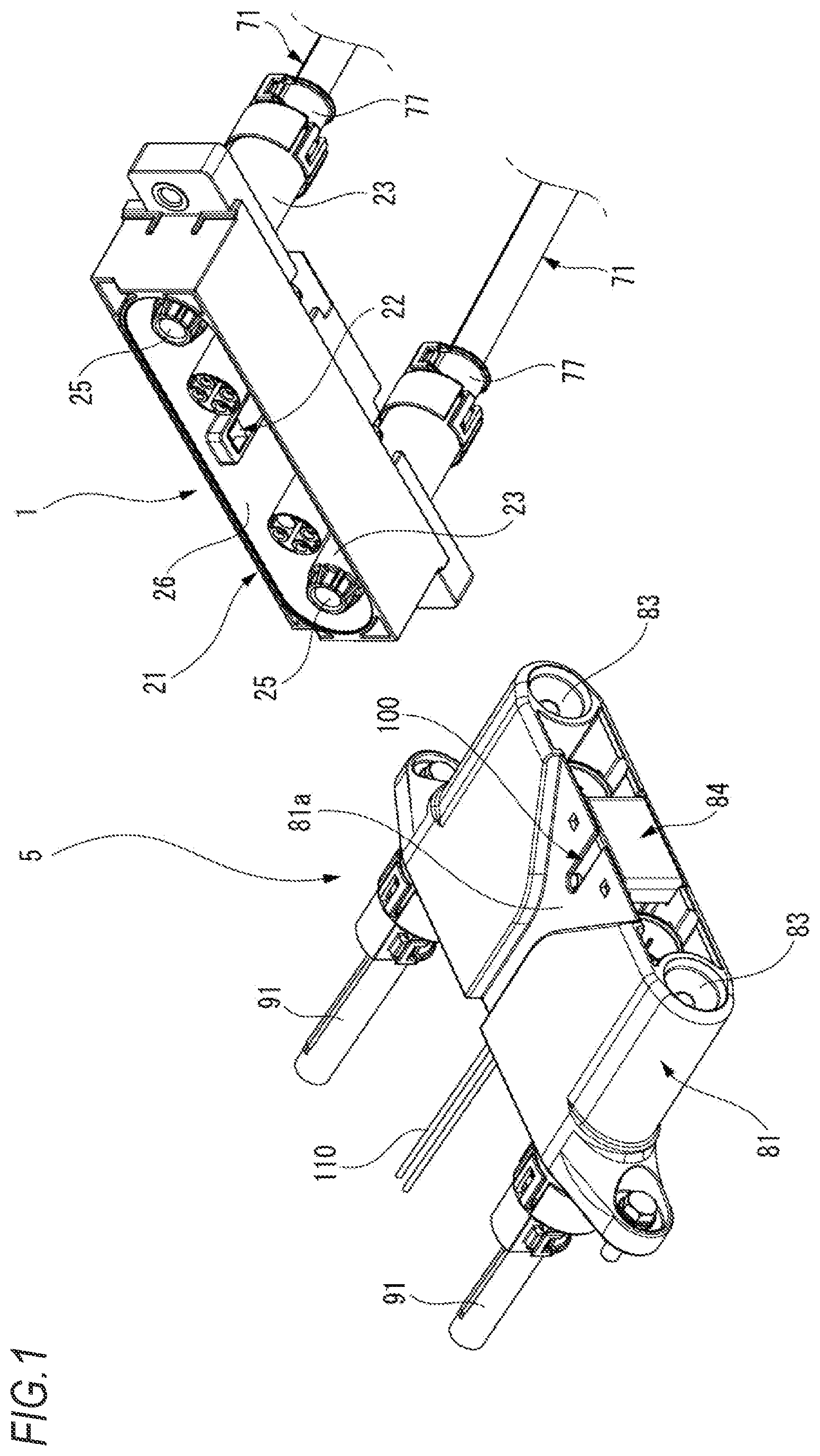 Patent US12620750 Figure 1 – Connector lock device