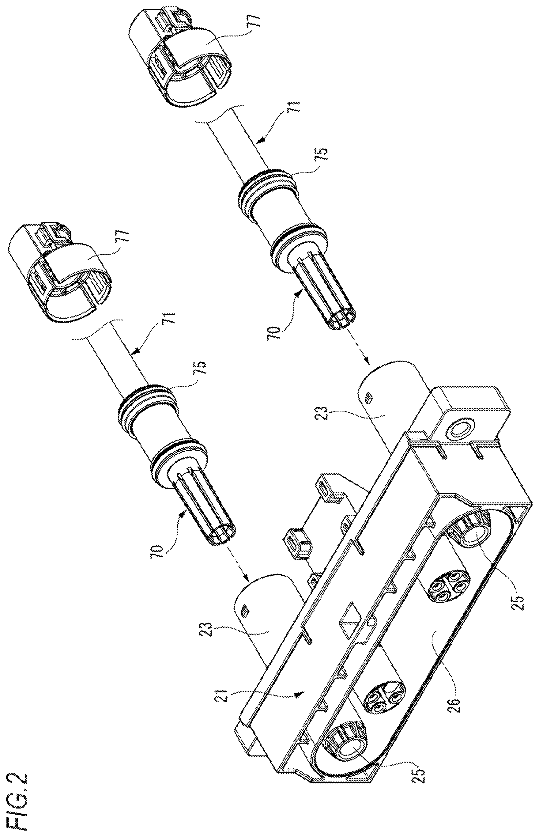 Patent US12620750 Figure 2 – Connector lock device