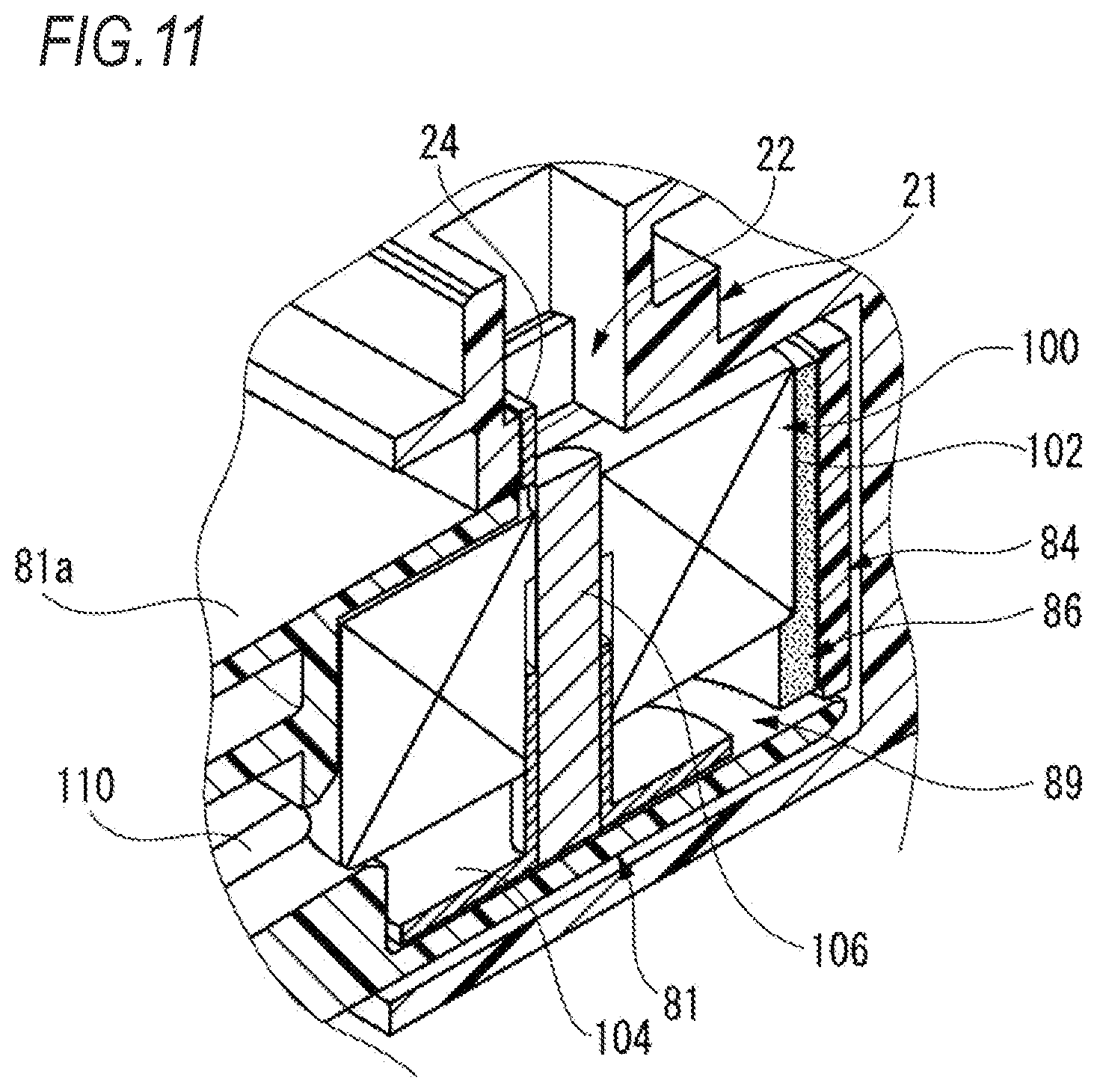 Patent US12620750 Figure 11 – Connector lock device