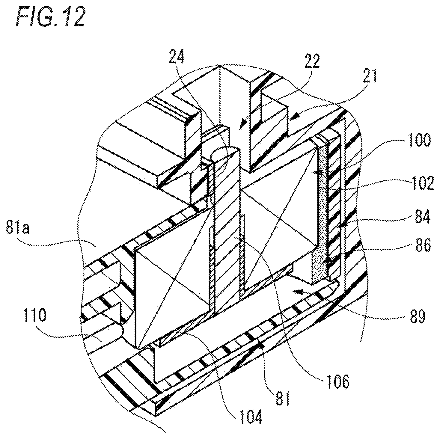 Patent US12620750 Figure 12 – Connector lock device