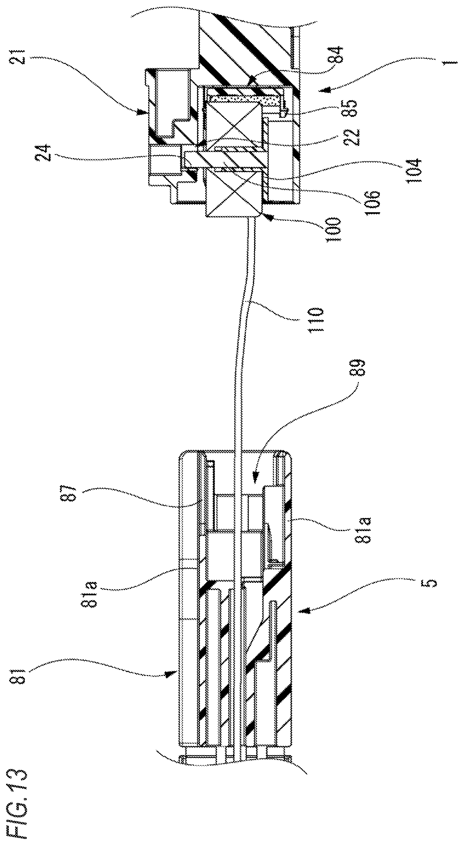 Patent US12620750 Figure 13 – Connector lock device