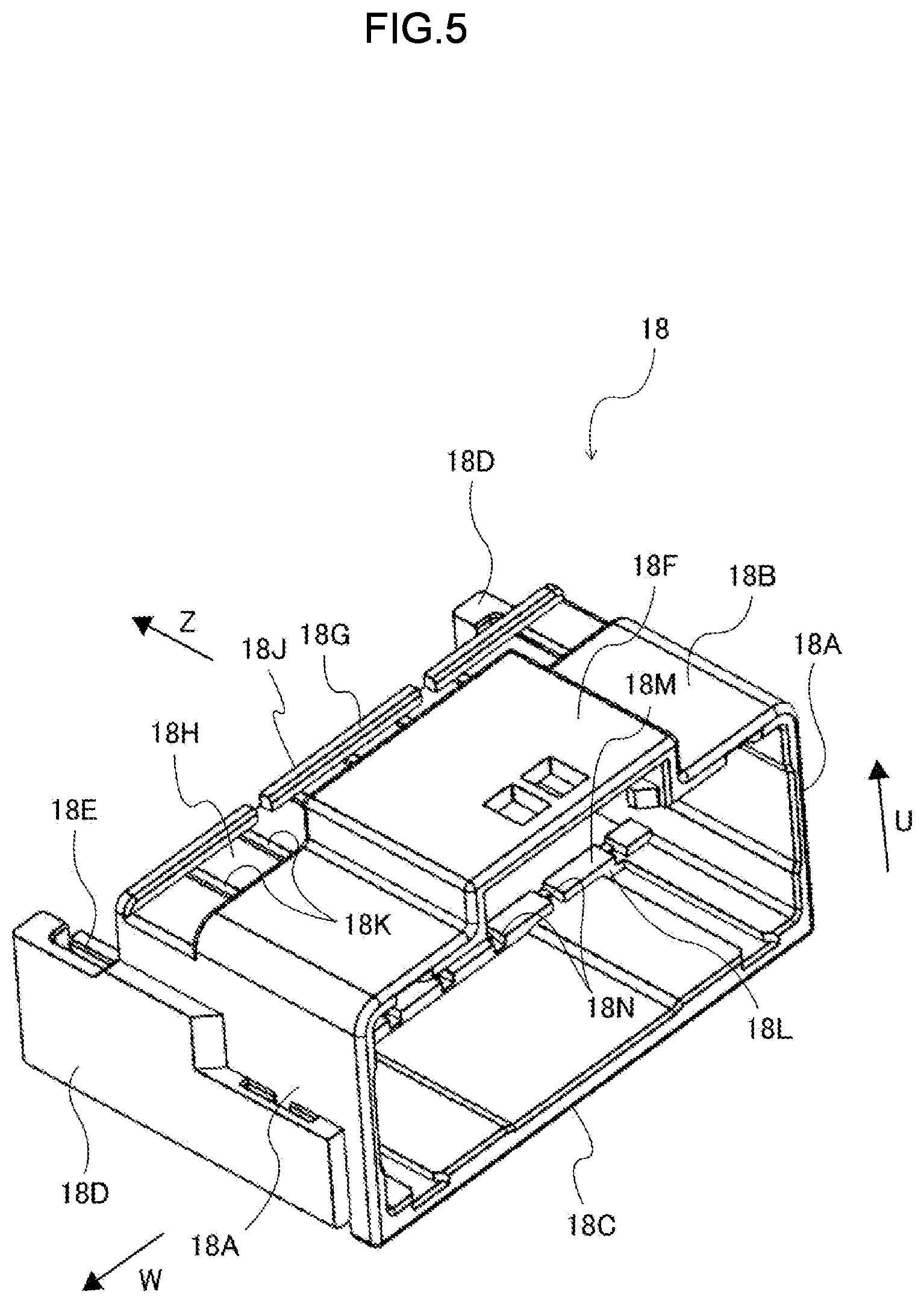 Patent US12620751 Figure 5 – Connector with pair of terminals and coupling portion