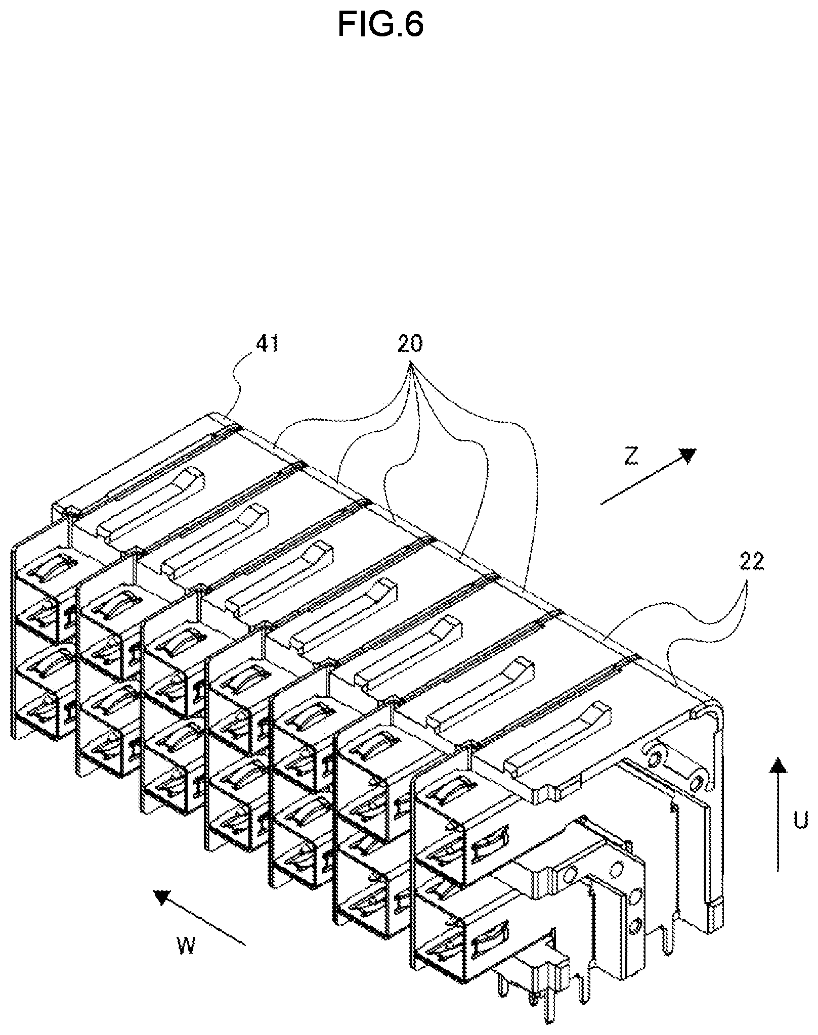 Patent US12620751 Figure 6 – Connector with pair of terminals and coupling portion