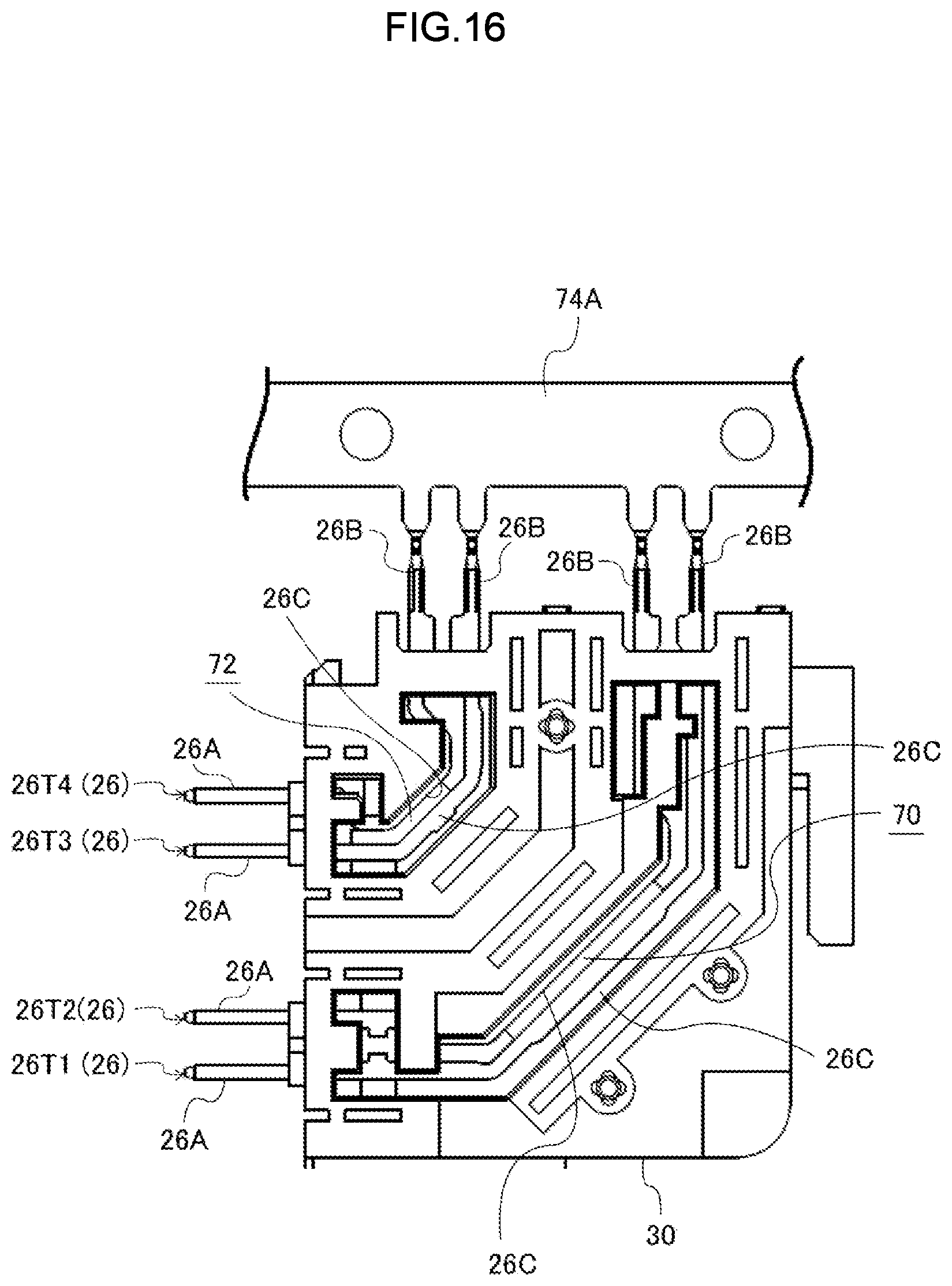 Patent US12620751 Figure 16 – Connector with pair of terminals and coupling portion