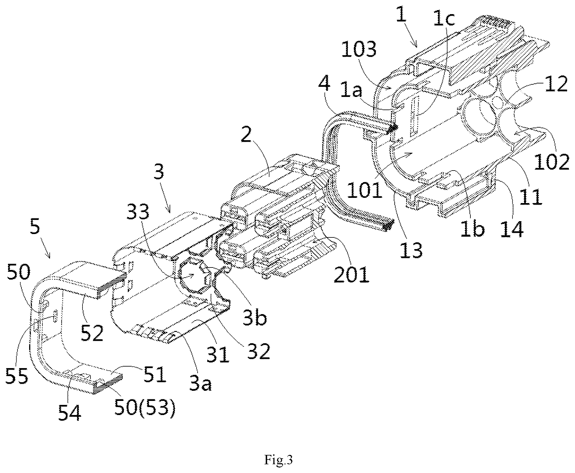 Patent US12620752 Figure 3 – Sealing ring positioning component and connector