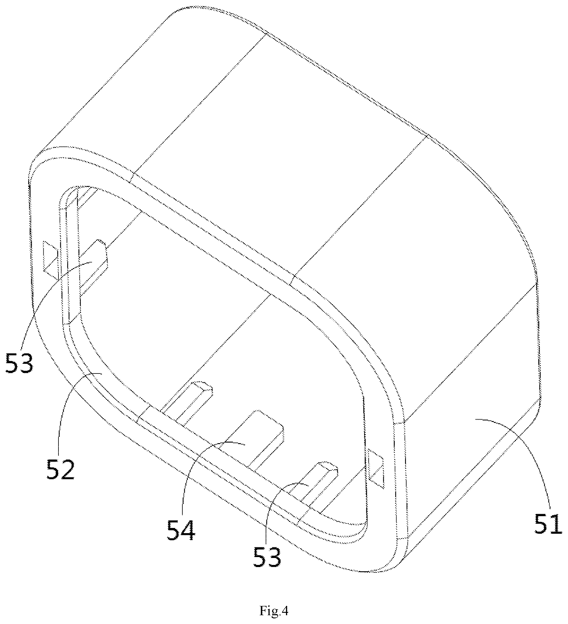 Patent US12620752 Figure 4 – Sealing ring positioning component and connector