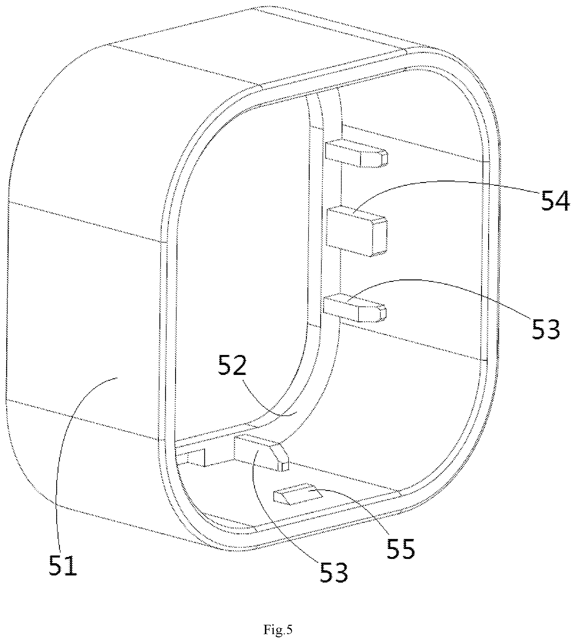 Patent US12620752 Figure 5 – Sealing ring positioning component and connector