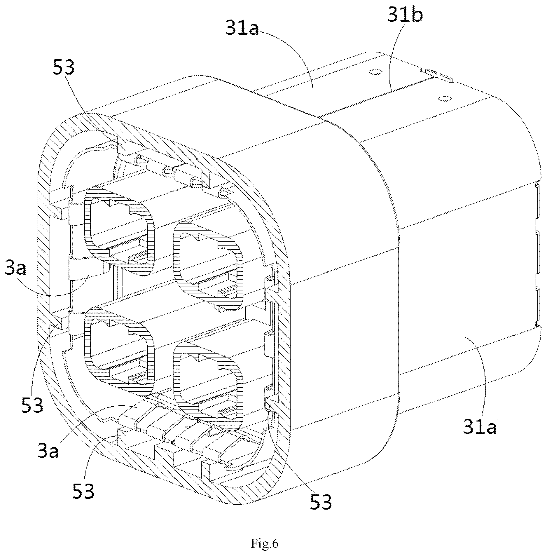 Patent US12620752 Figure 6 – Sealing ring positioning component and connector