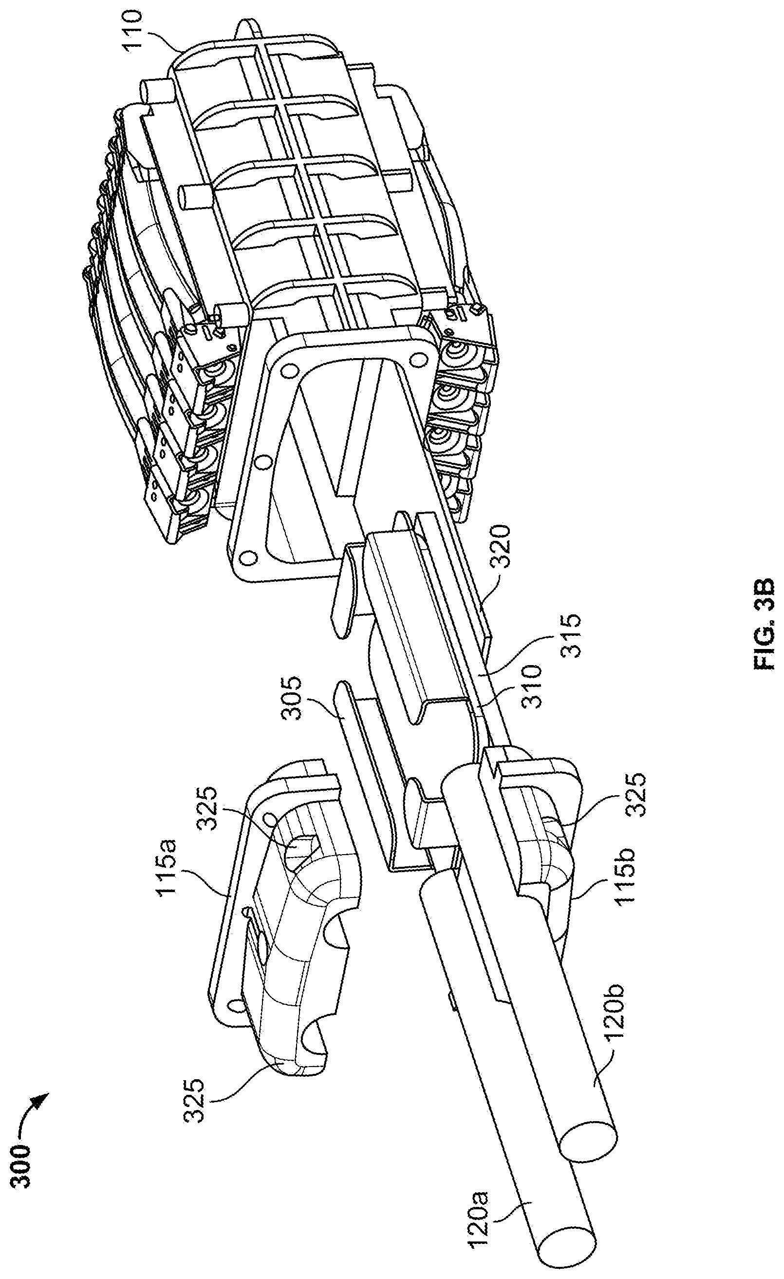 Patent US12620753 Figure 5 – Outside plant cable add and drop enclosure