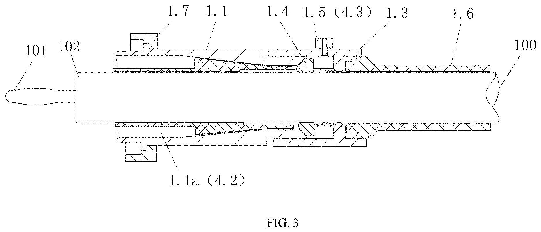 Patent US12620755 Figure 3 – Quick electrical-connecting structure for high-voltage high-frequency pulse environment