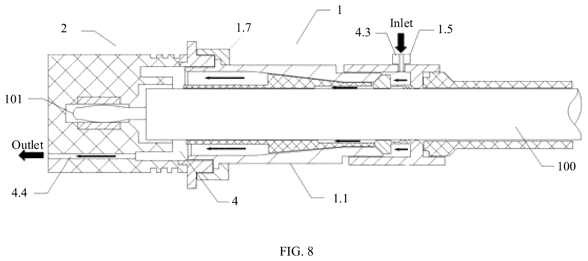 Patent US12620755 Figure 8 – Quick electrical-connecting structure for high-voltage high-frequency pulse environment