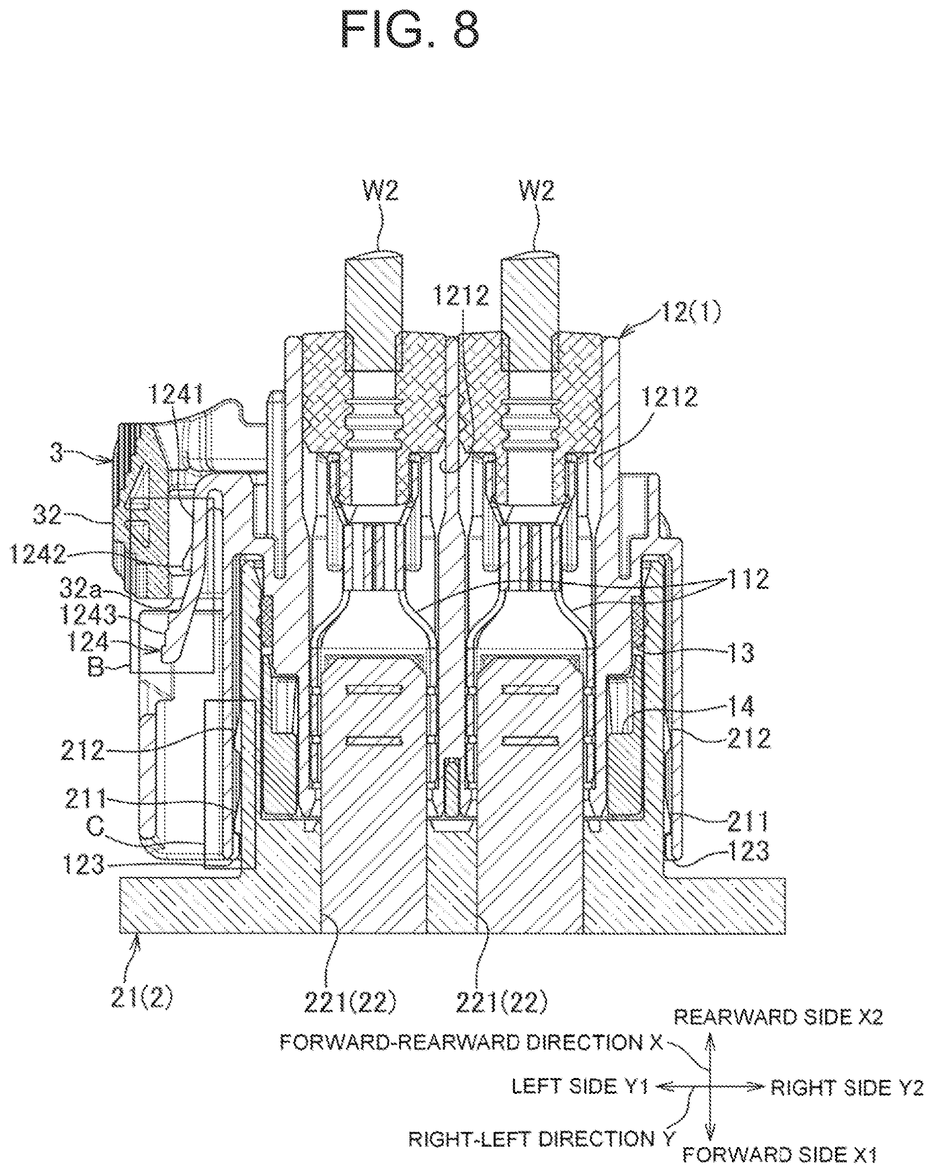 Patent US12620758 Figure 8 – Fixing structure