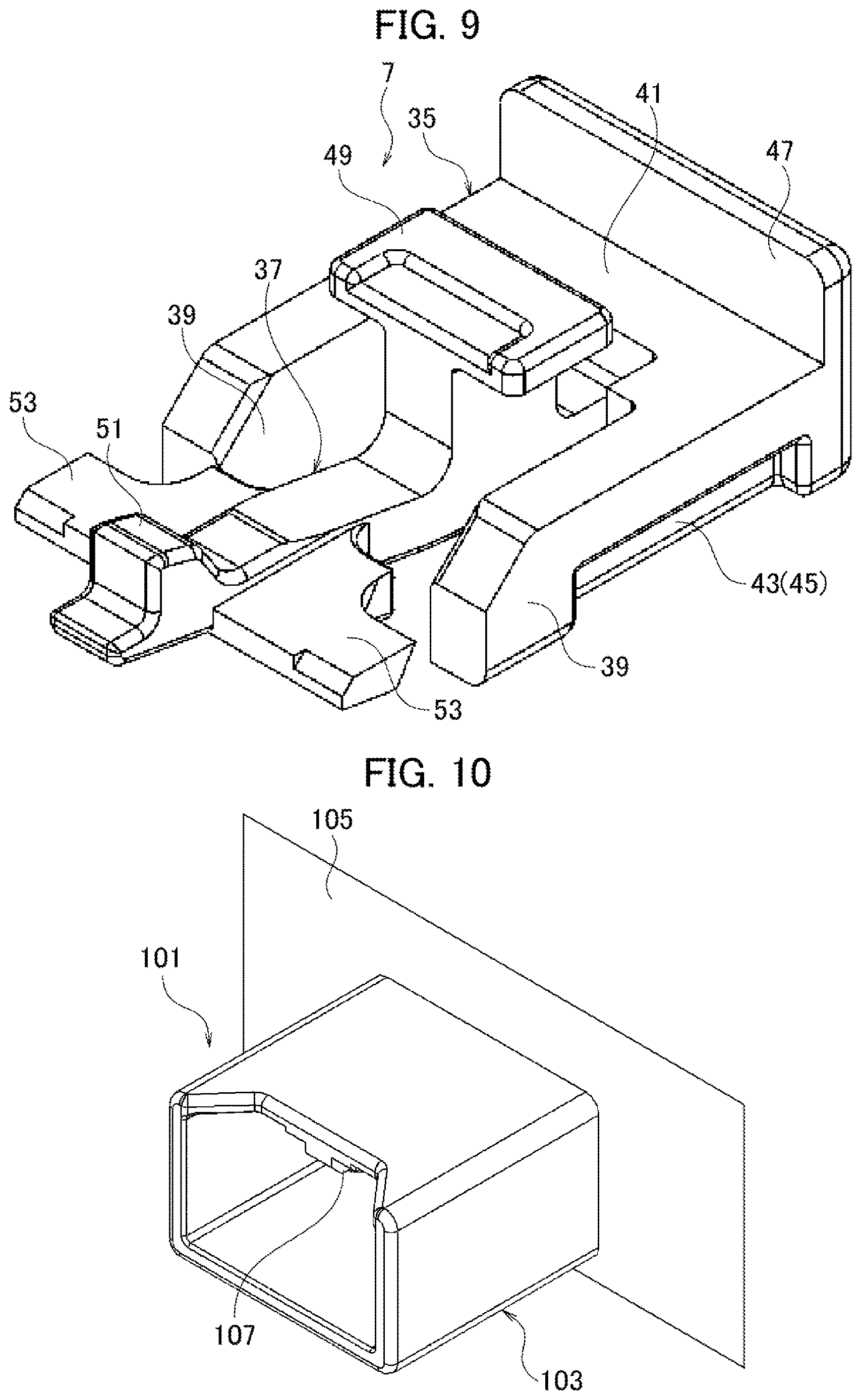 Patent US12620759 Figure 5 – Connector with restrained movement between locking positions