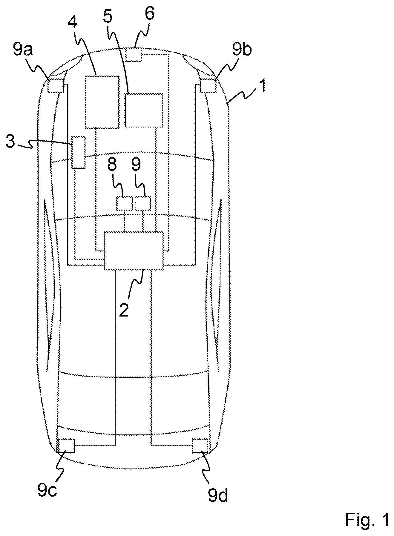 Patent US12620761 Figure 1 – Connection assembly and control device