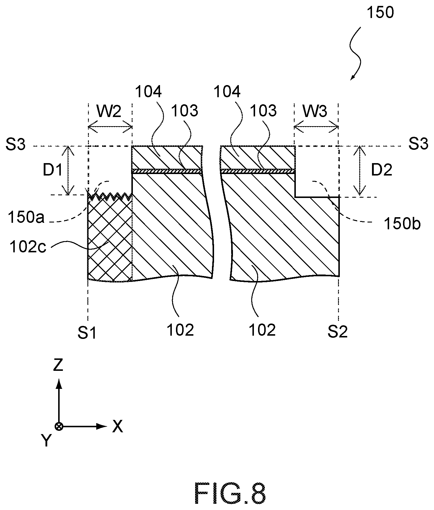 Patent US12620770 Figure 8 – Semiconductor laser element and method of producing semiconductor laser element