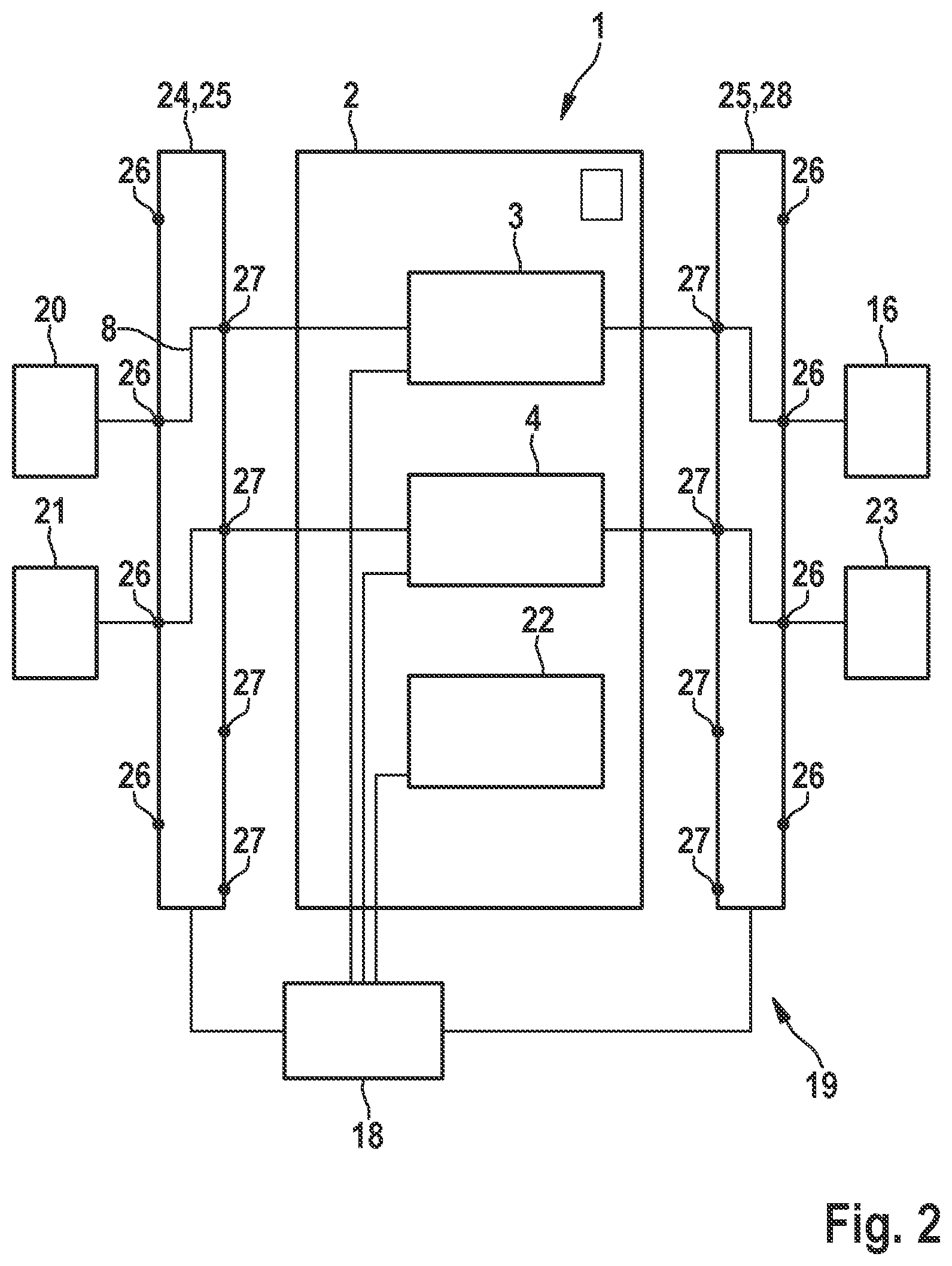 Patent US12620776 Figure 2 – Control device, control system, method for operating a control system