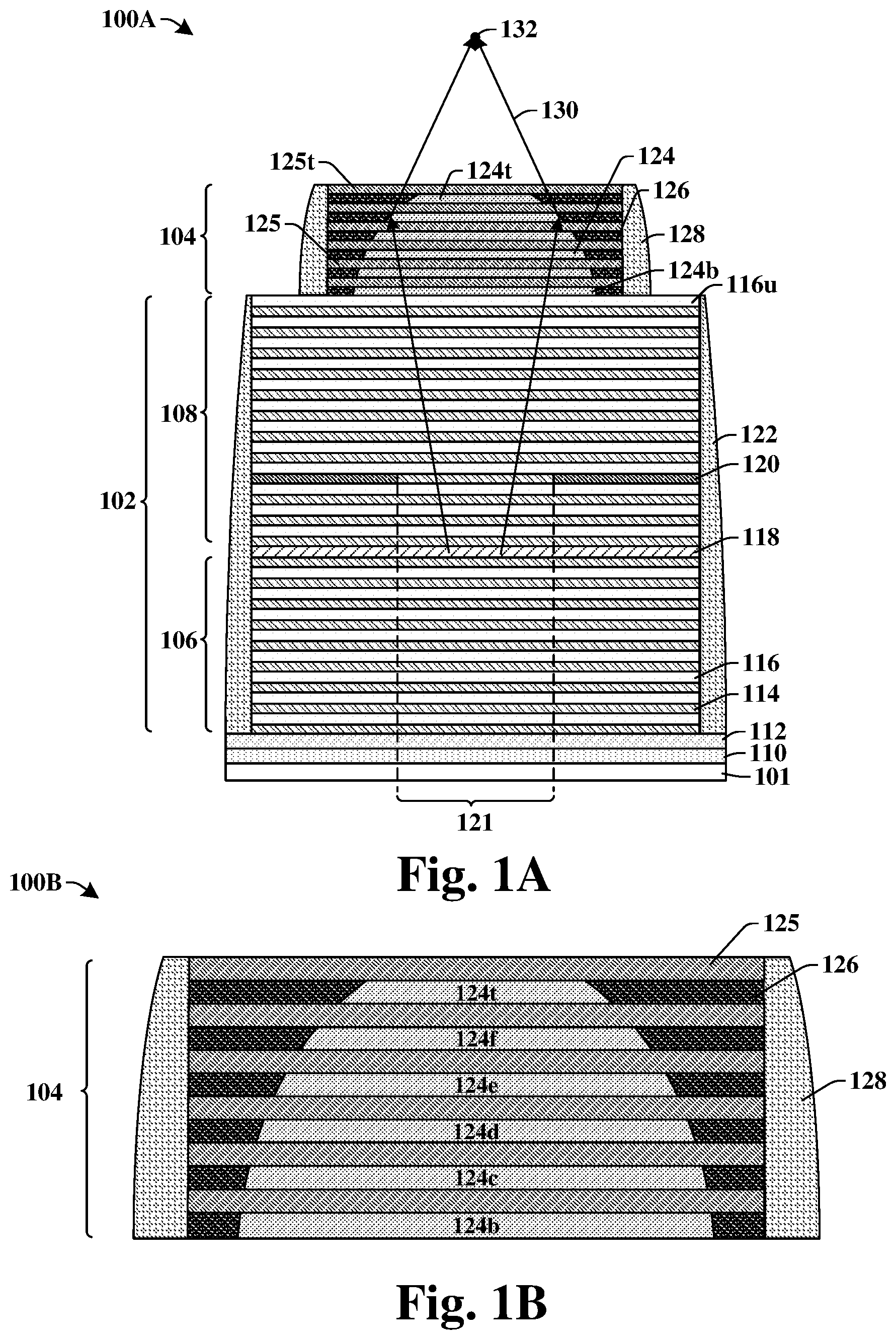 Patent US12620779 Figure 1 – VCSEL with self-aligned microlens to improve beam divergence