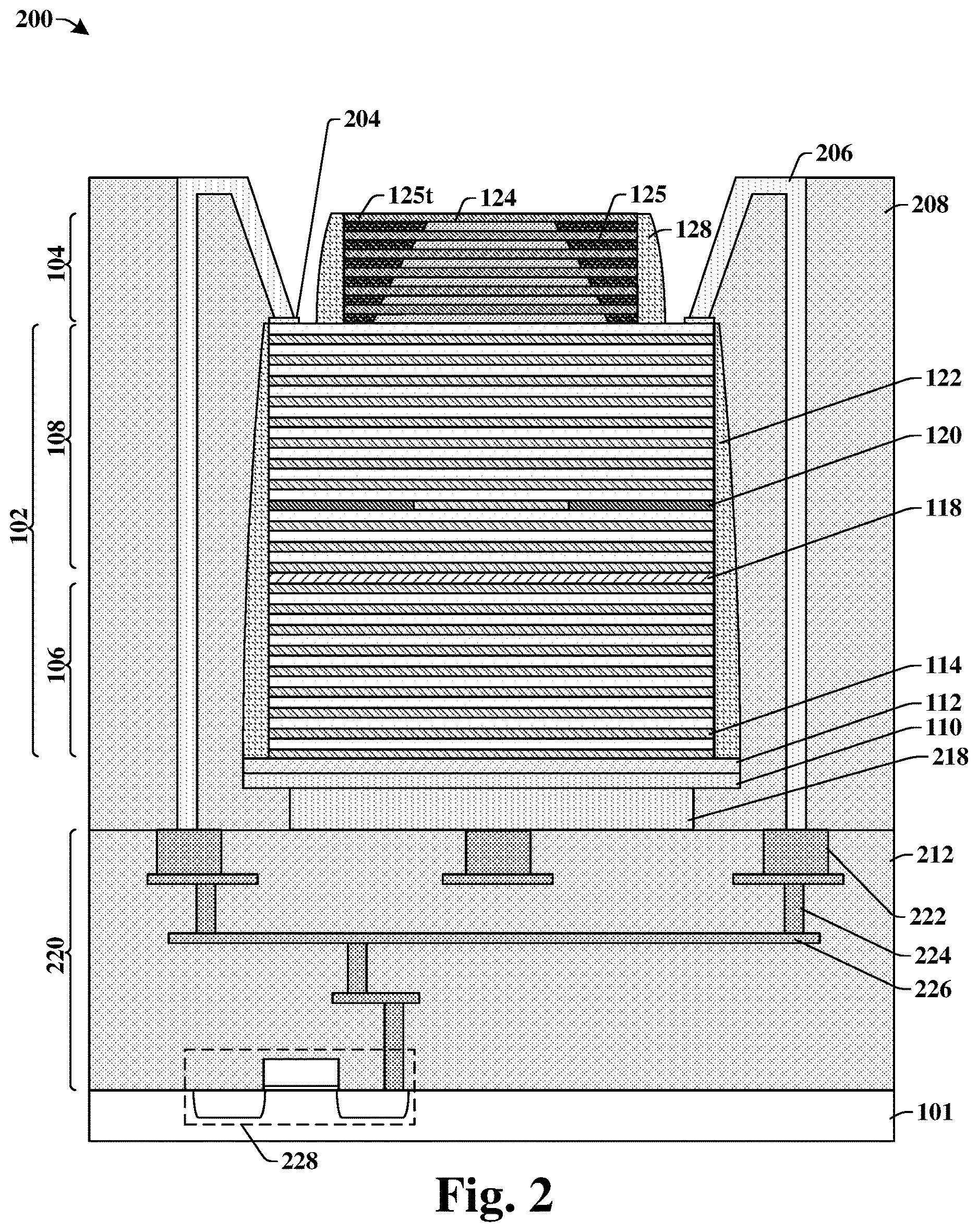 Patent US12620779 Figure 2 – VCSEL with self-aligned microlens to improve beam divergence