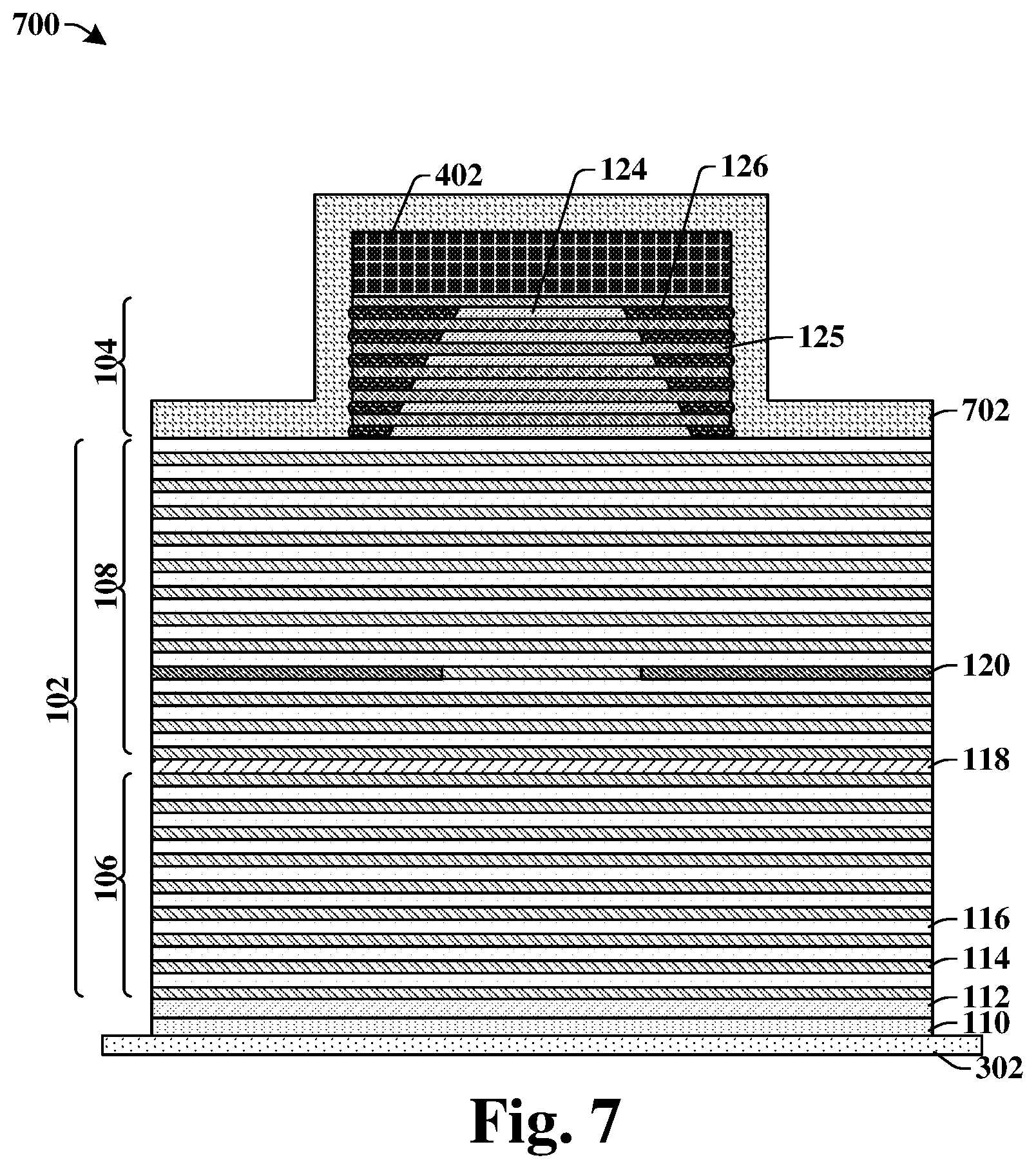 Patent US12620779 Figure 7 – VCSEL with self-aligned microlens to improve beam divergence