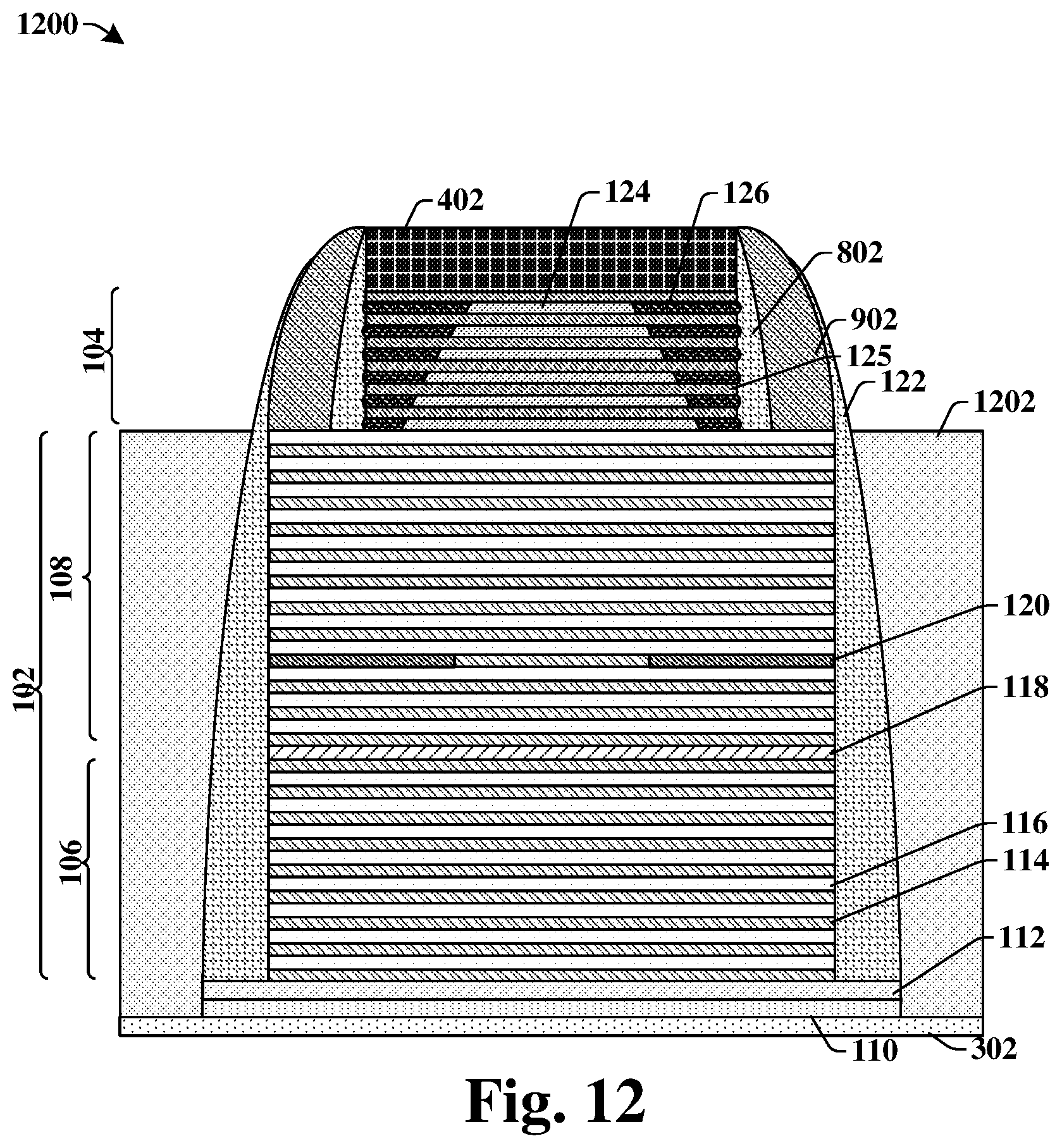 Patent US12620779 Figure 12 – VCSEL with self-aligned microlens to improve beam divergence
