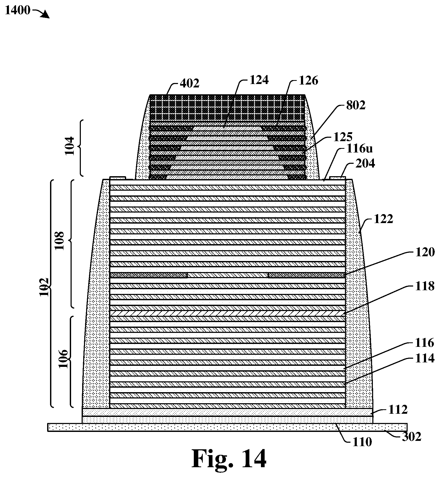 Patent US12620779 Figure 14 – VCSEL with self-aligned microlens to improve beam divergence