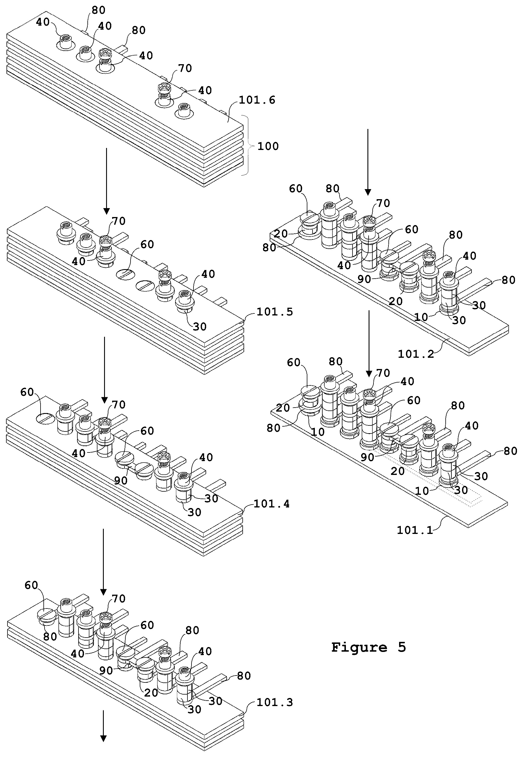 Patent US12620784 Figure 3 – Kit for automated assembling or disassembling of laminated electric circuits