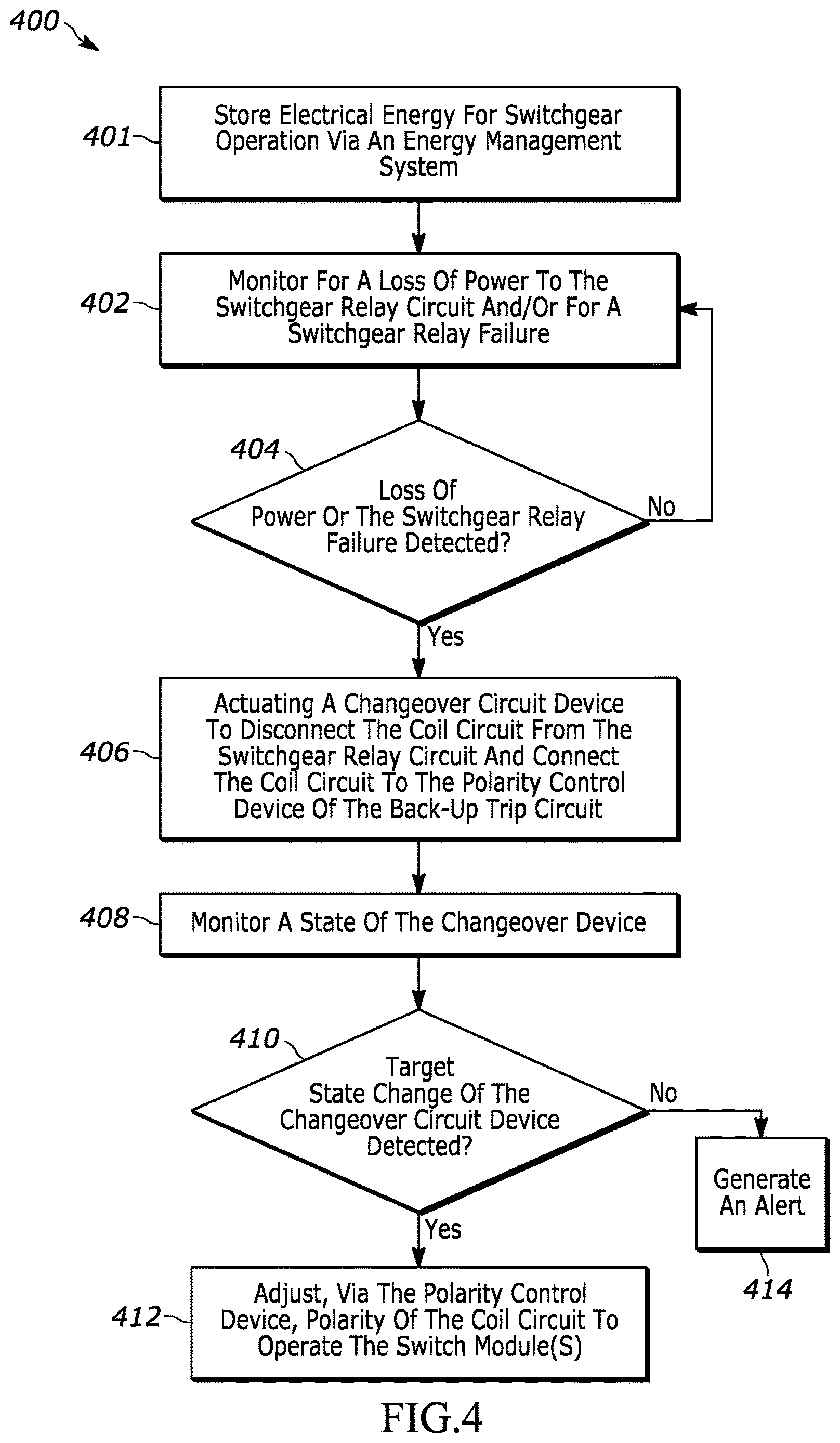 Patent US12620786 Figure 7 – Redundant relay systems and related methods for use with switchgear