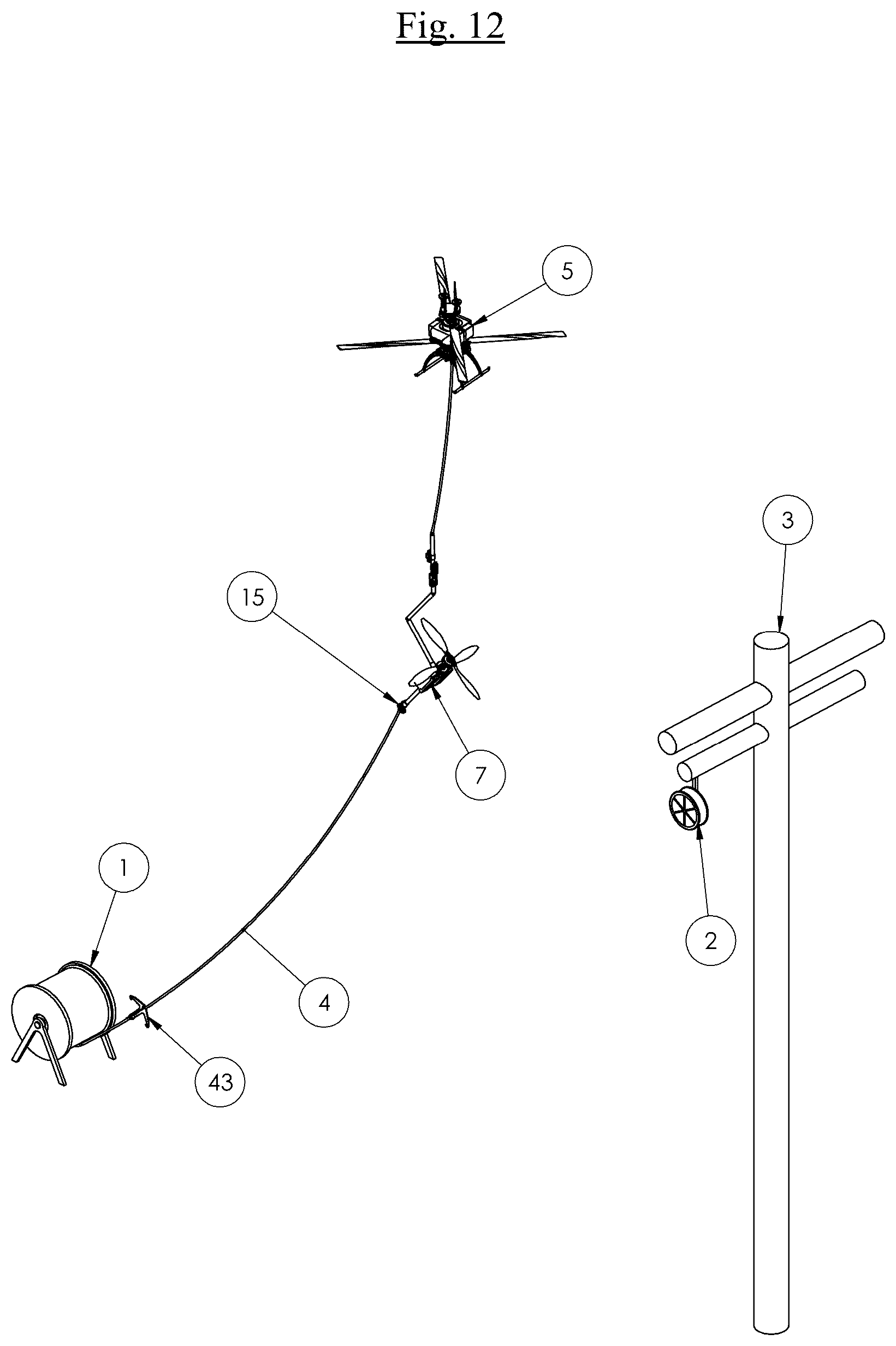 Patent US12620787 Figure 10 – System and method for stringing spans of cable
