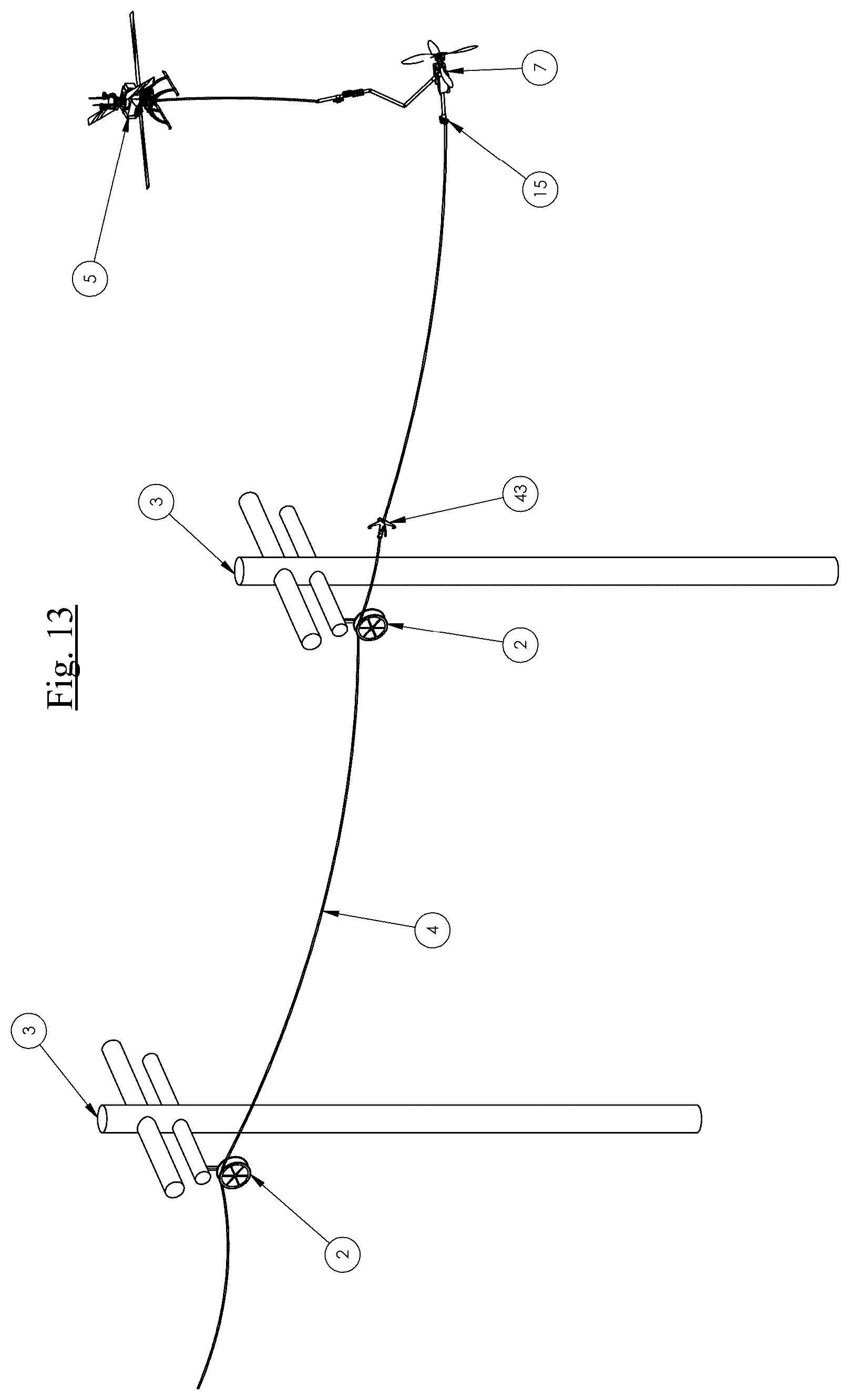 Patent US12620787 Figure 11 – System and method for stringing spans of cable