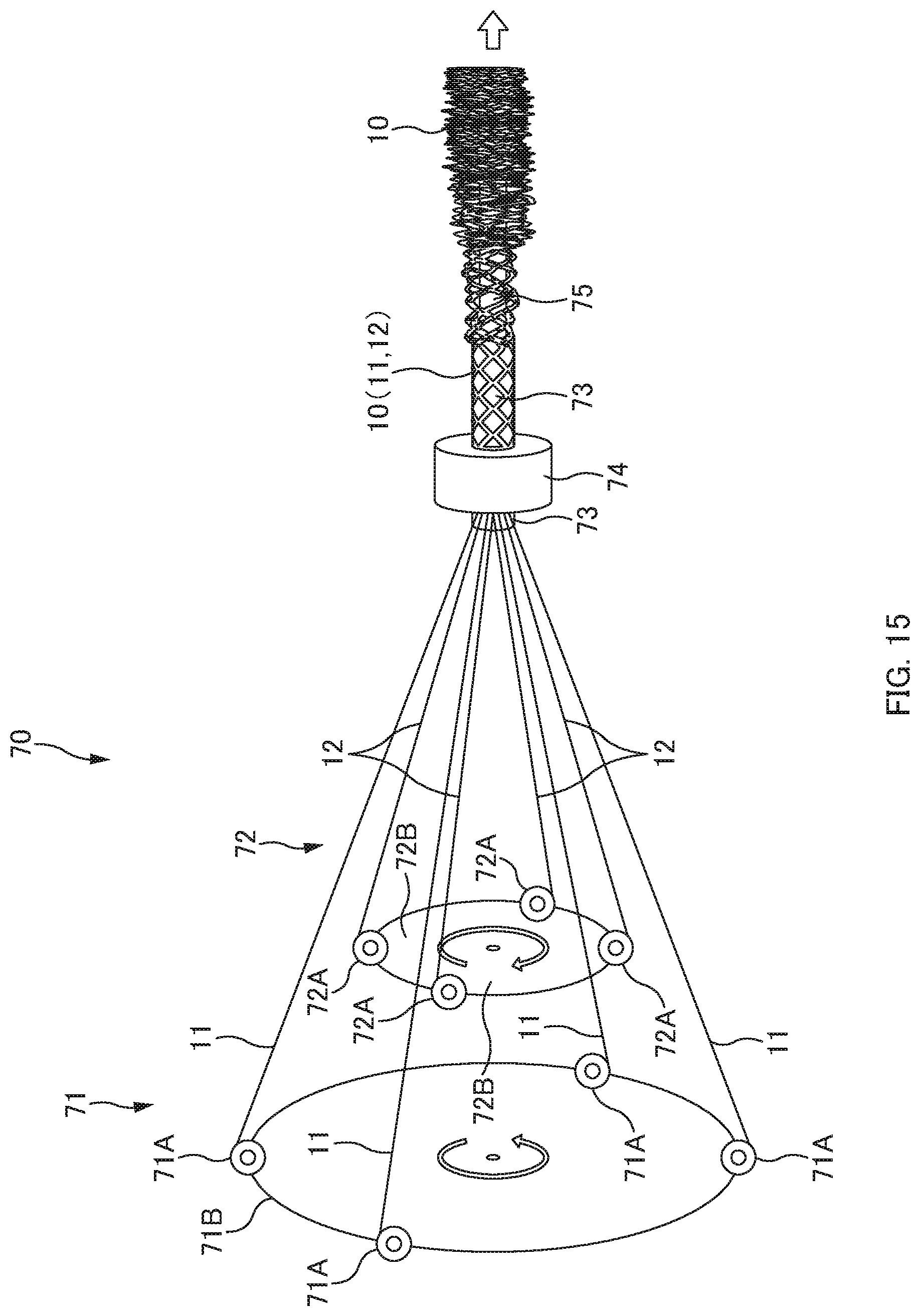 Patent US12620790 Figure 15 – Reticulated tube, optical fiber protective unit, method for protecting optical fiber, and method for manufacturing reticulated tube
