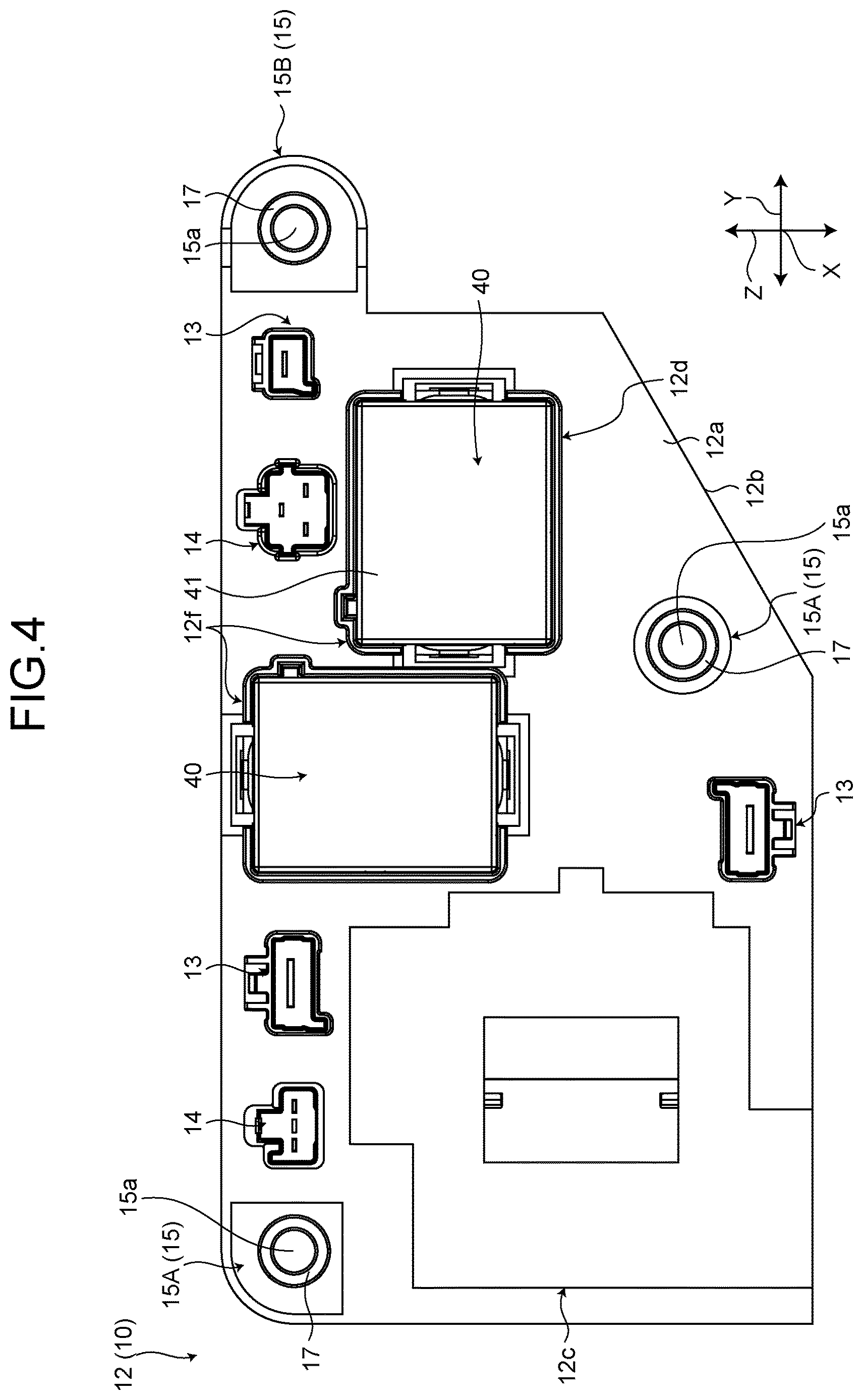Patent US12620791 Figure 4 – Electrical connection box and wire harness