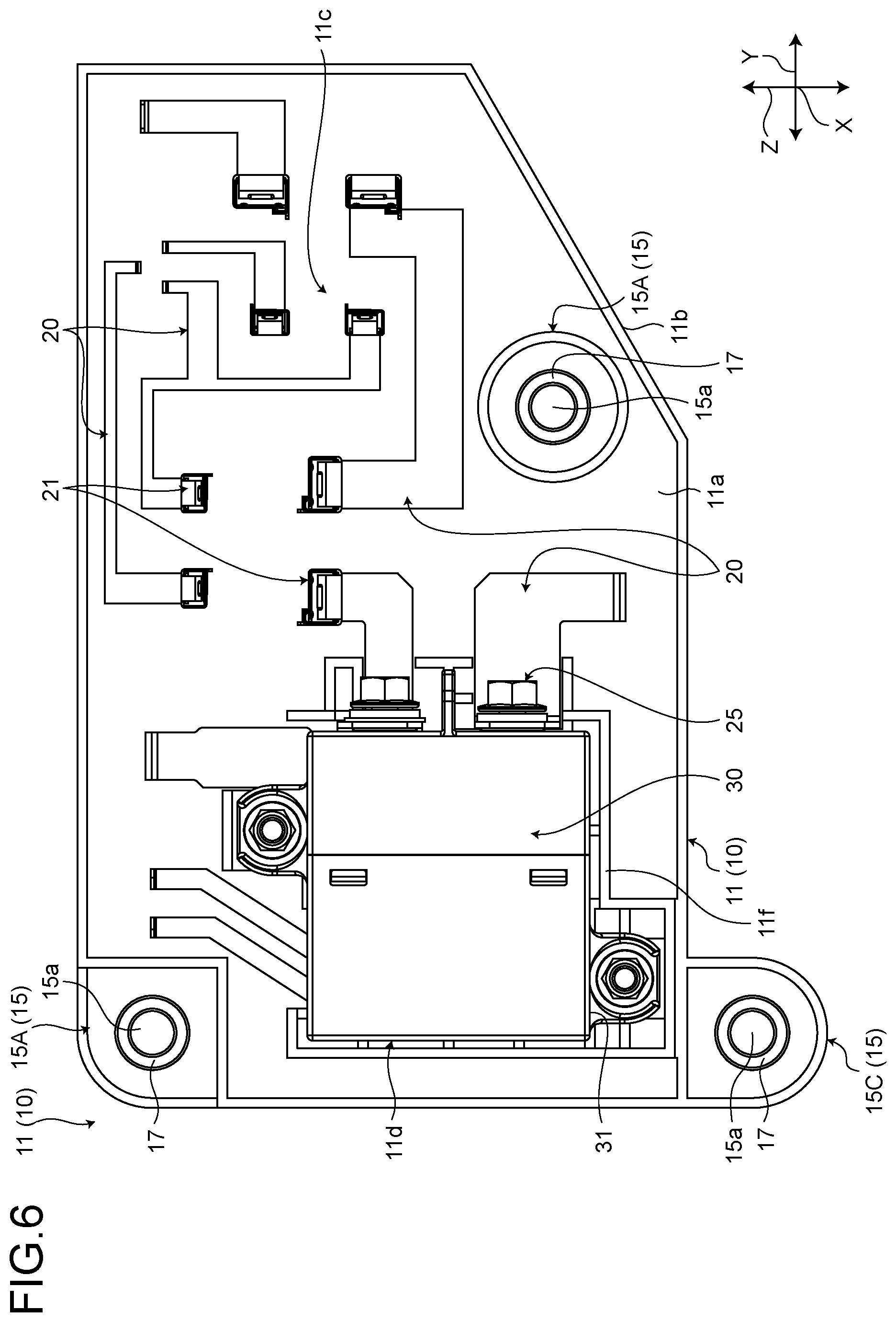Patent US12620791 Figure 6 – Electrical connection box and wire harness
