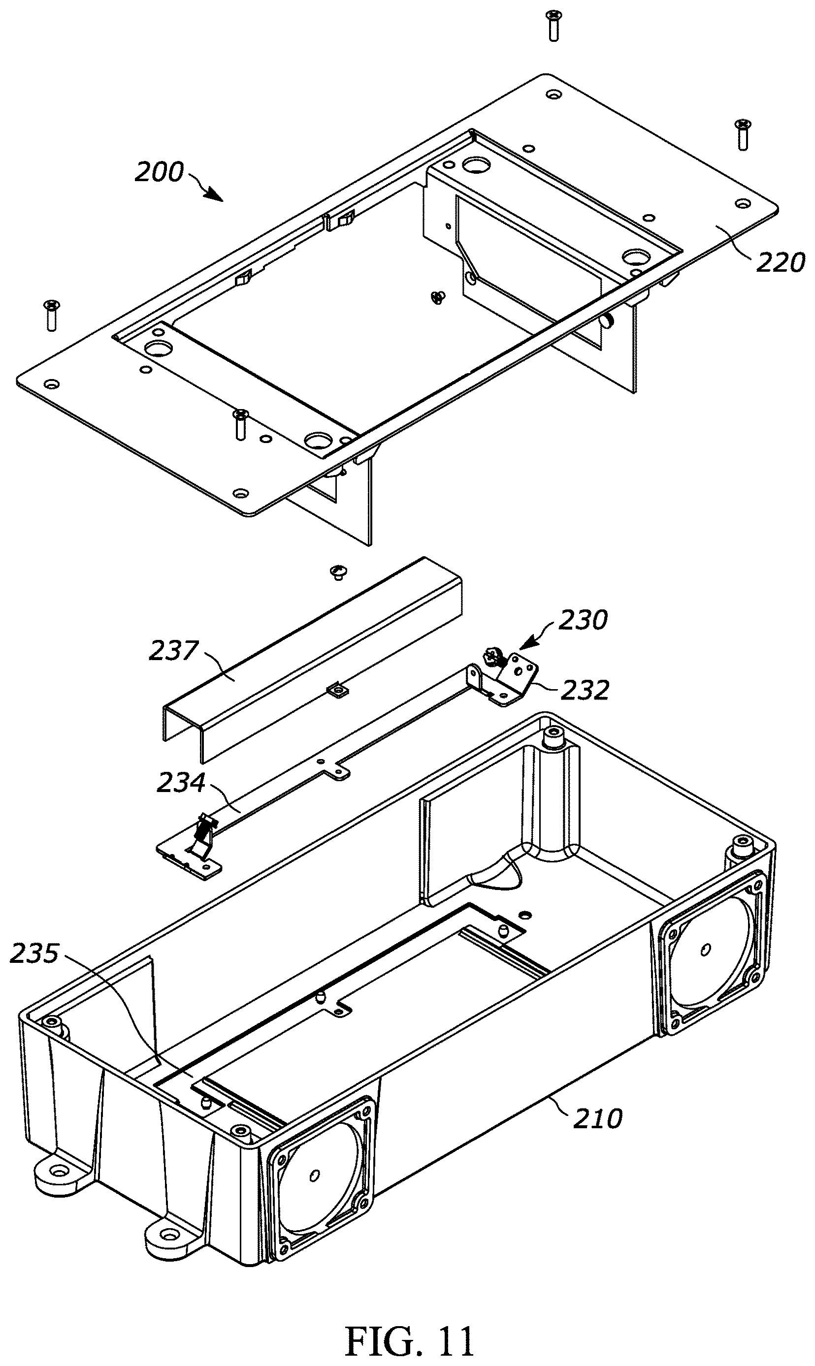 Patent US12620793 Figure 11 – Electrical floor box assembly and method of installing same