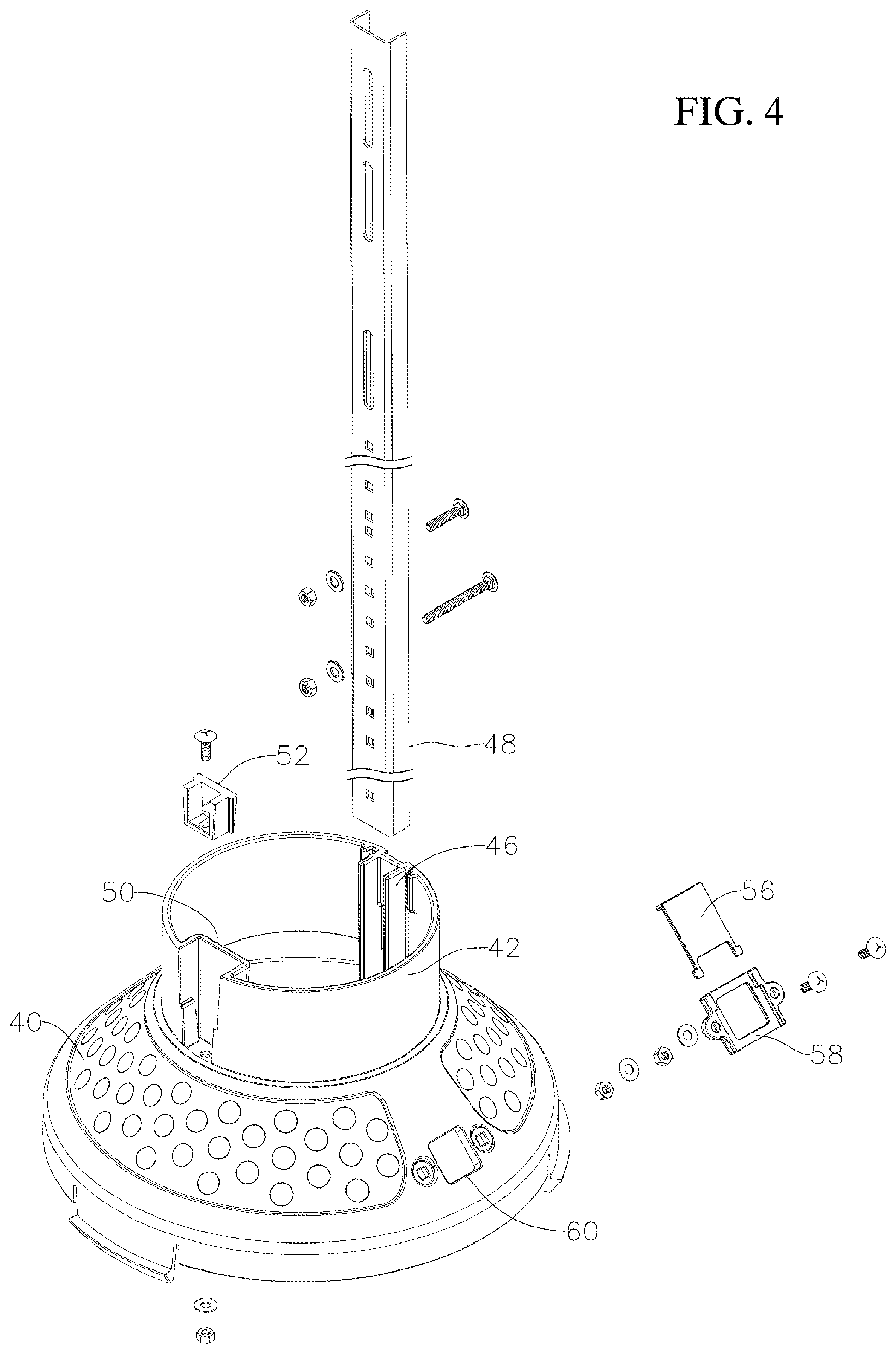 Patent US12620794 Figure 4 – Enclosure system for underground utility connections