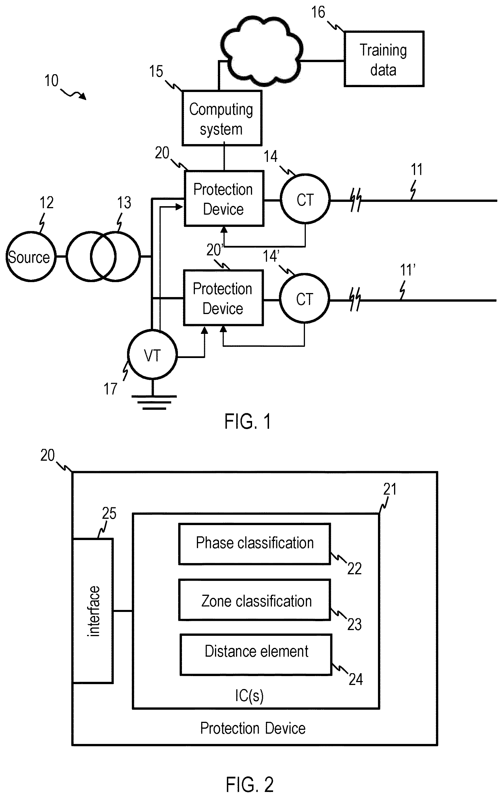 Patent US12620797 Figure 1 – Computer-implemented method of power line protection, intelligent electronic device and electric power system