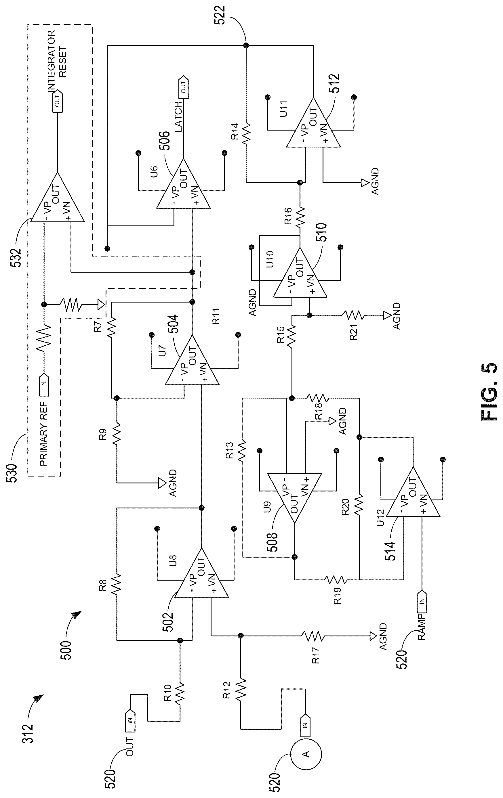 Patent US12620799 Figure 5 – Circuit-based resettable switch controllers
