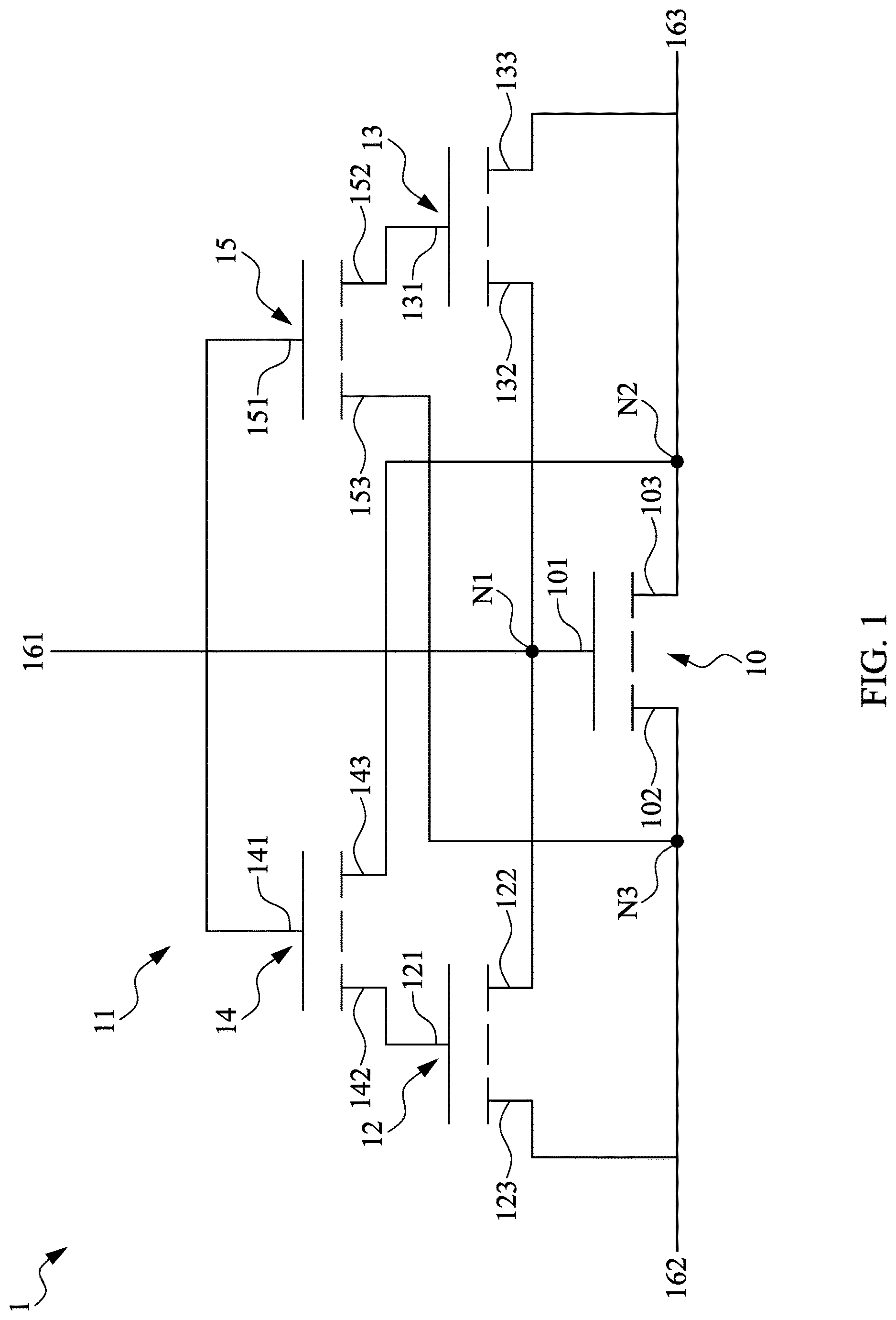 Patent US12620802 Figure 1 – Semiconductor device structure and method of manufacturing the same